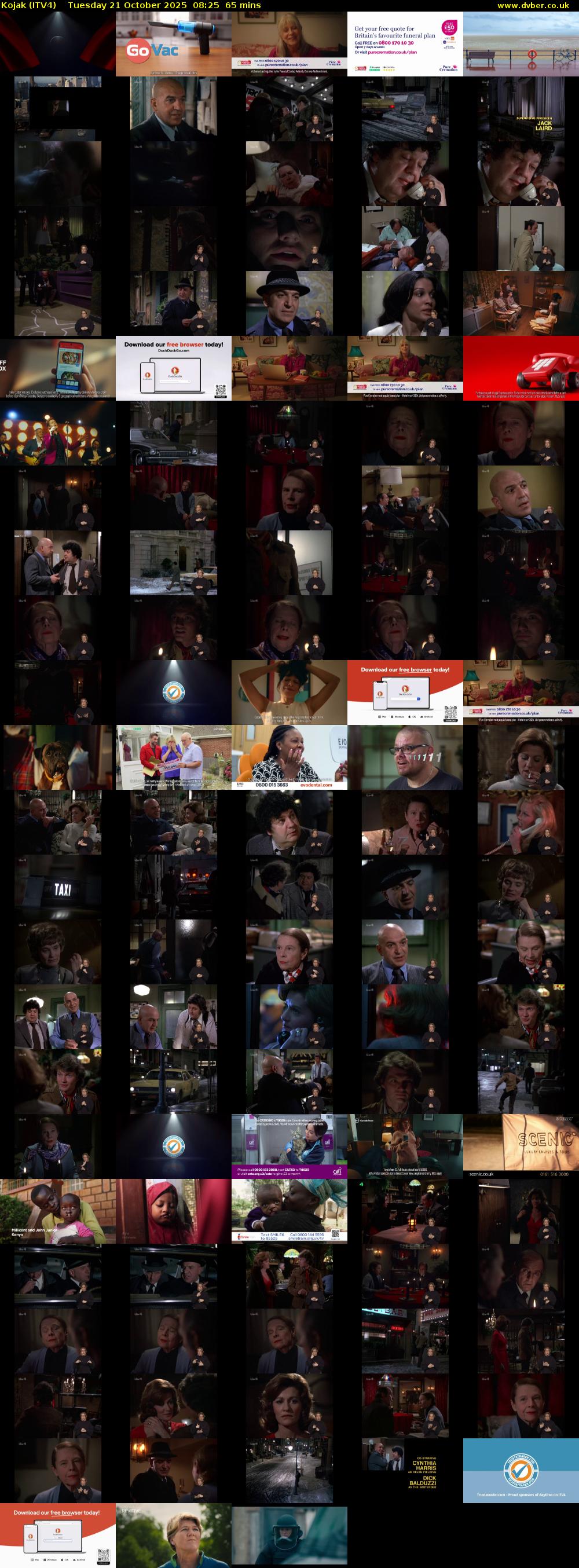 Kojak (ITV4) Tuesday 21 October 2025 08:25 - 09:30