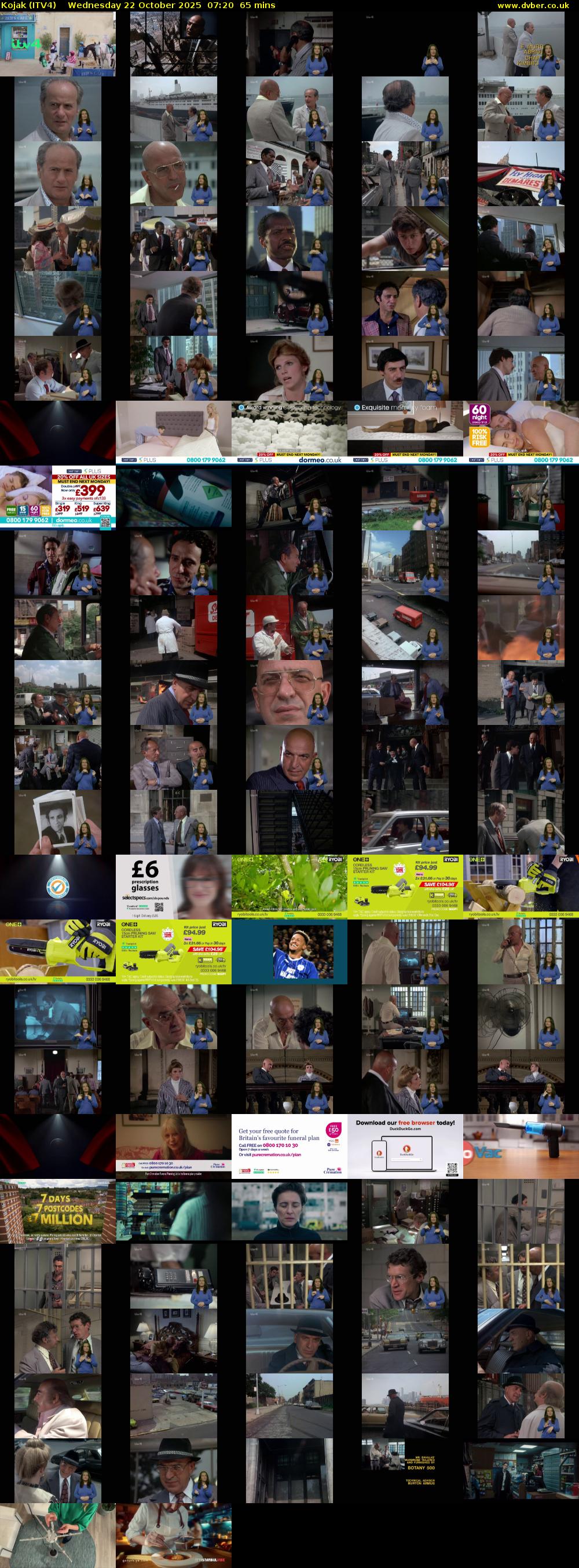 Kojak (ITV4) Wednesday 22 October 2025 07:20 - 08:25