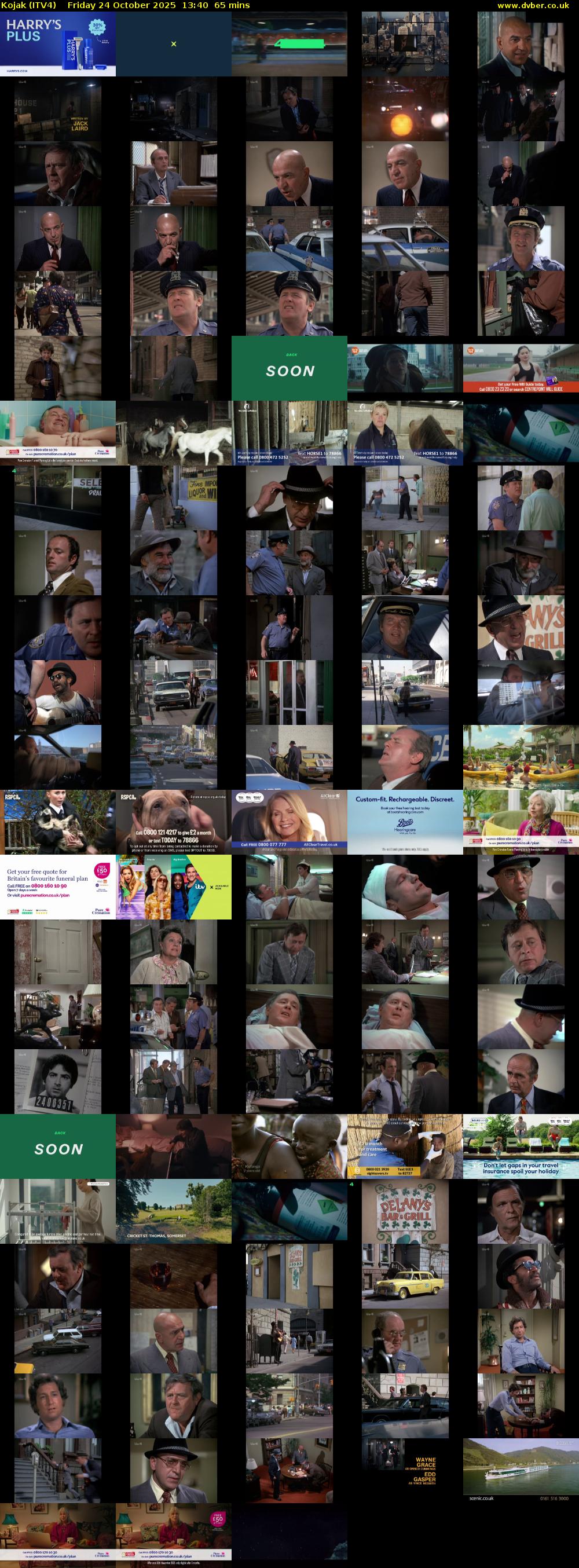 Kojak (ITV4) Friday 24 October 2025 13:40 - 14:45