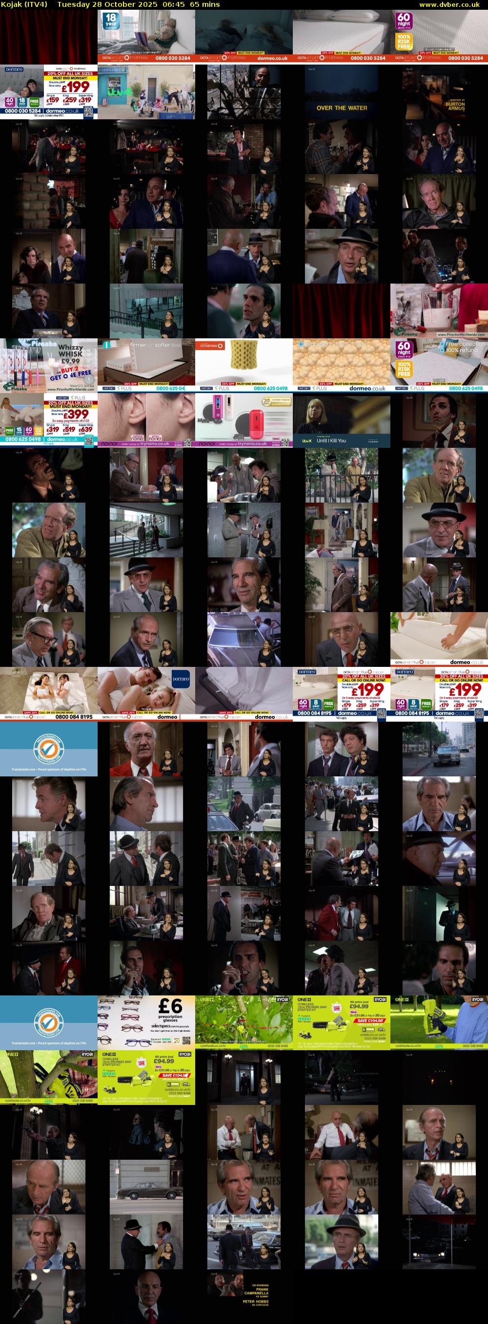 Kojak (ITV4) Tuesday 28 October 2025 06:45 - 07:50