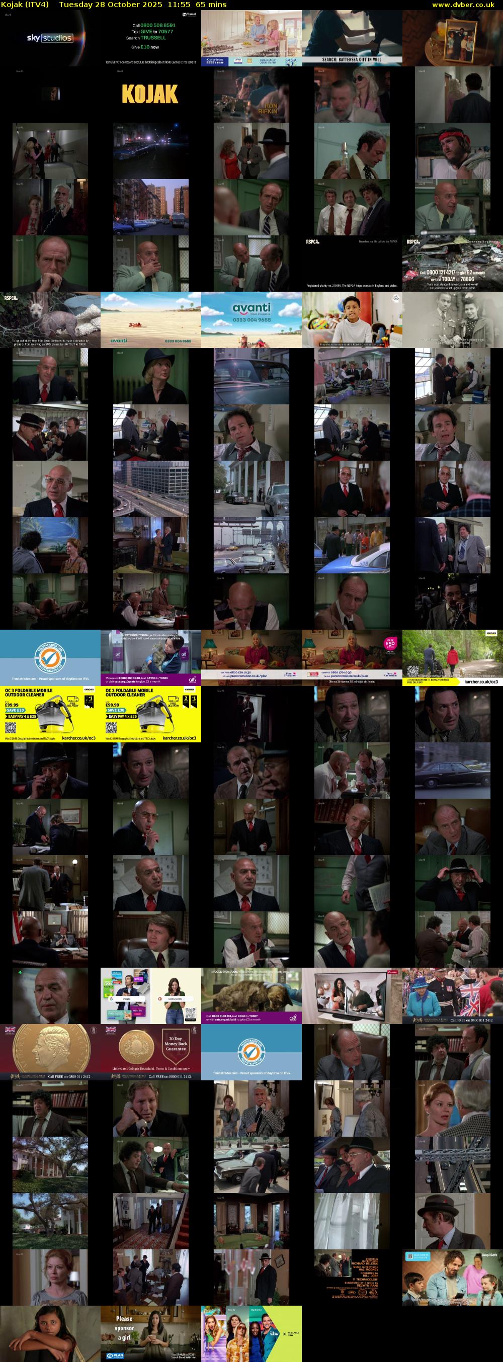 Kojak (ITV4) Tuesday 28 October 2025 11:55 - 13:00