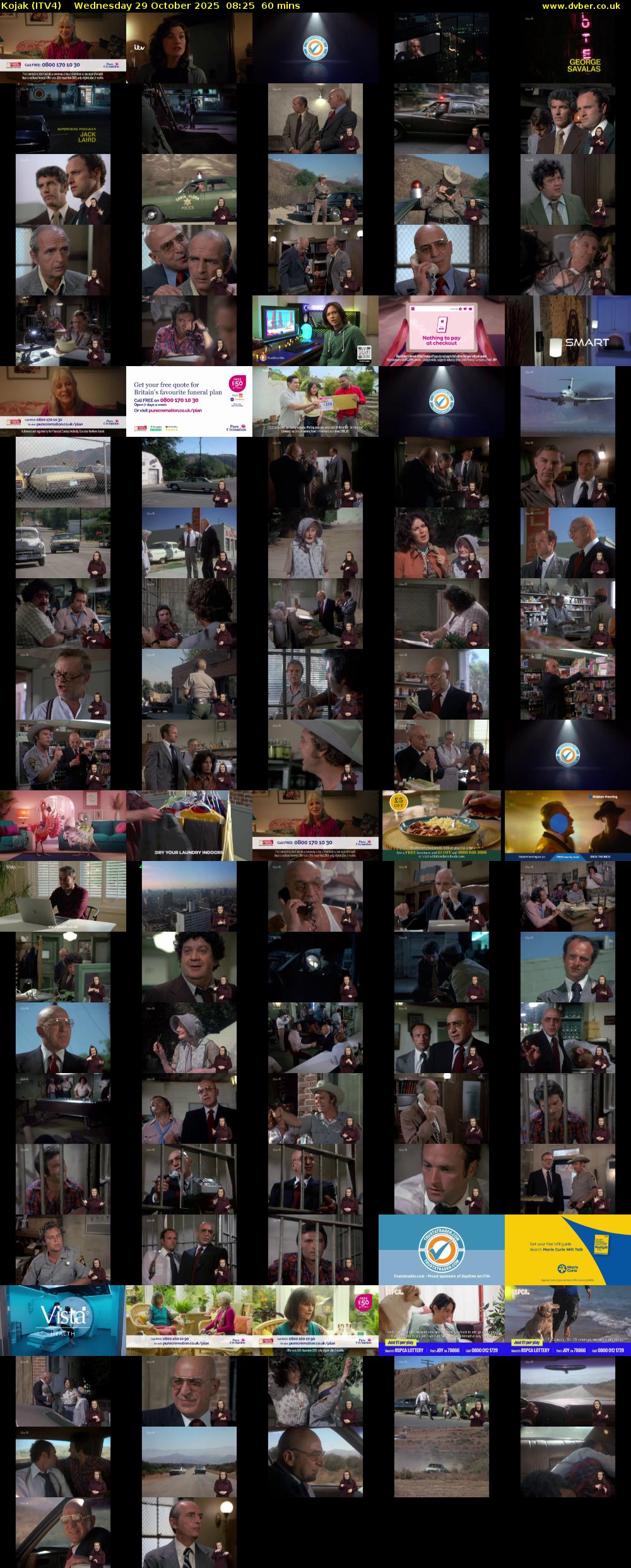 Kojak (ITV4) Wednesday 29 October 2025 08:25 - 09:25