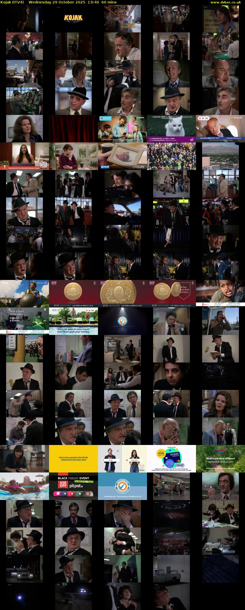 Kojak (ITV4) Wednesday 29 October 2025 13:40 - 14:40