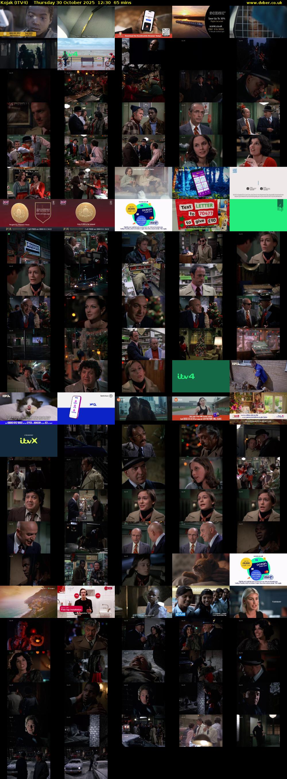 Kojak (ITV4) Thursday 30 October 2025 12:30 - 13:35