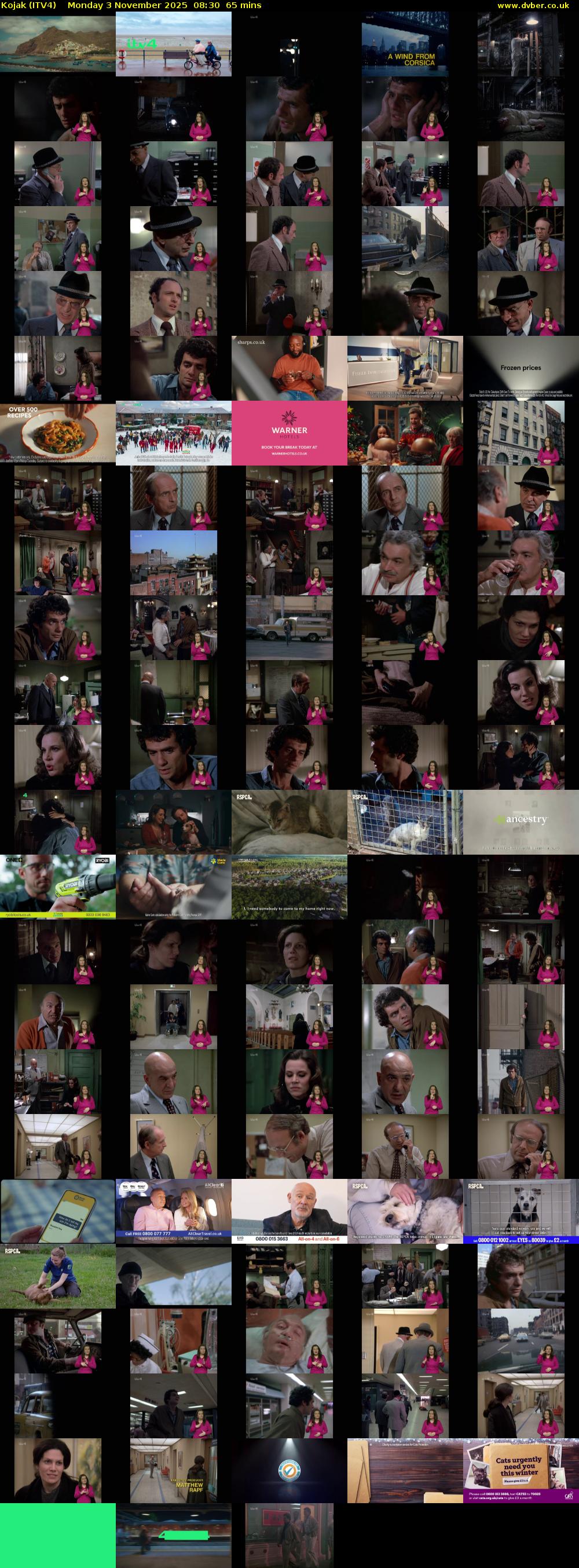 Kojak (ITV4) Monday 3 November 2025 08:30 - 09:35