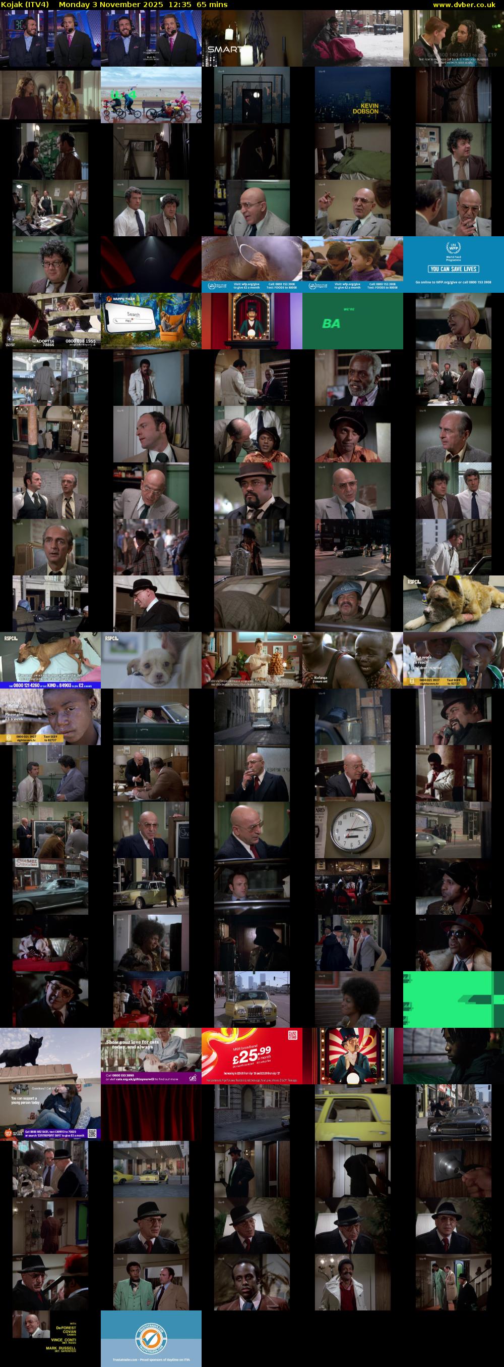 Kojak (ITV4) Monday 3 November 2025 12:35 - 13:40
