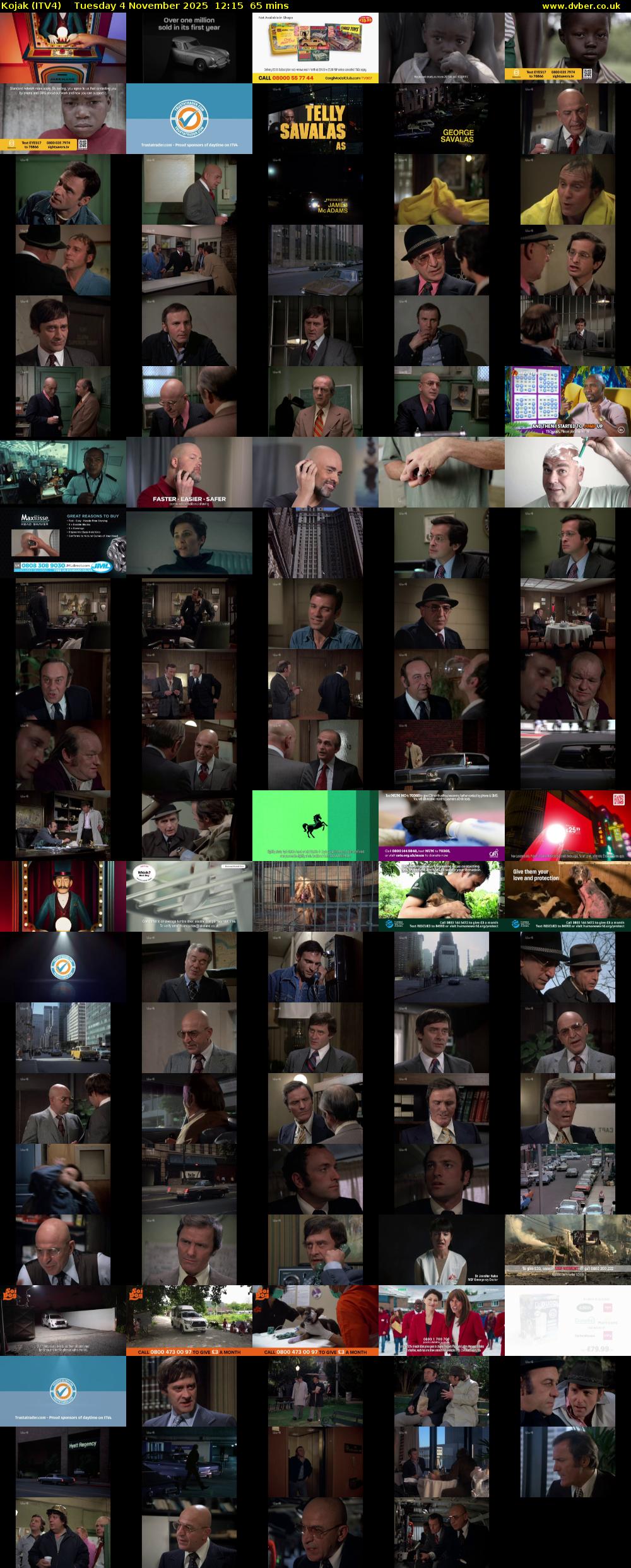 Kojak (ITV4) Tuesday 4 November 2025 12:15 - 13:20