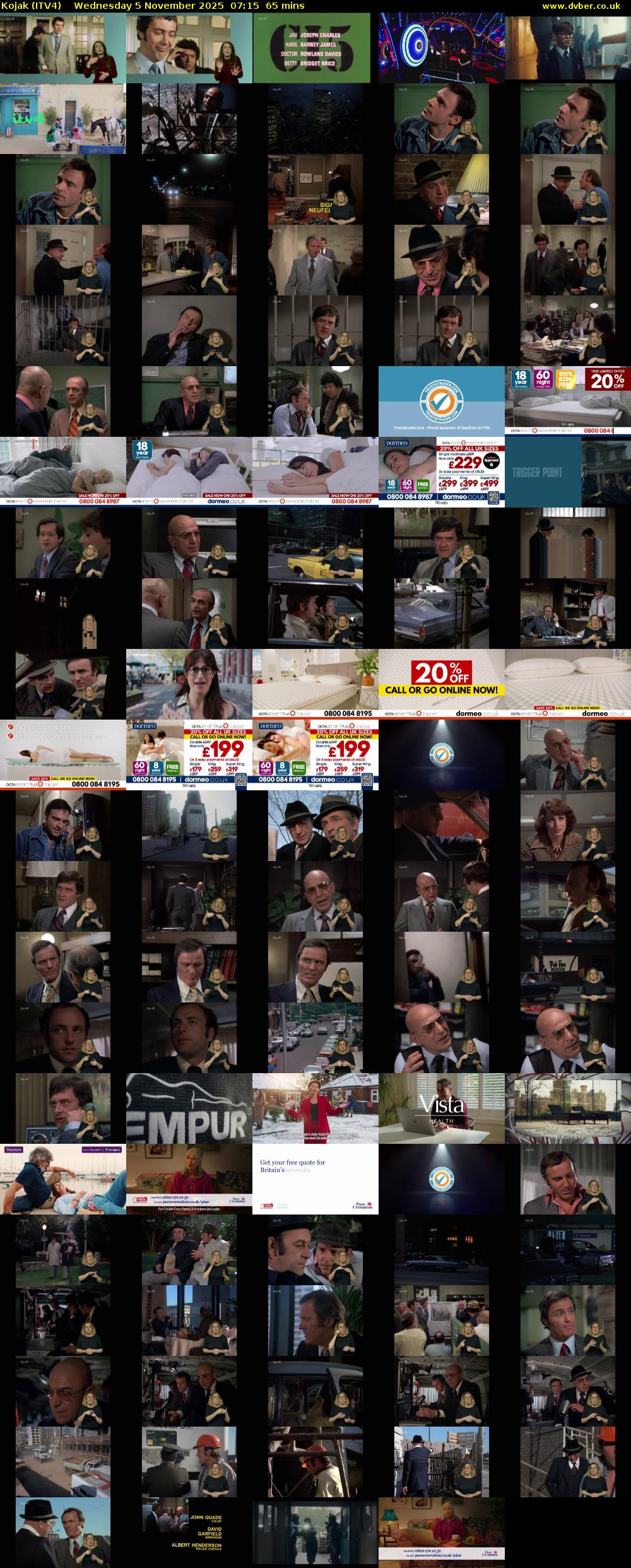 Kojak (ITV4) Wednesday 5 November 2025 07:15 - 08:20