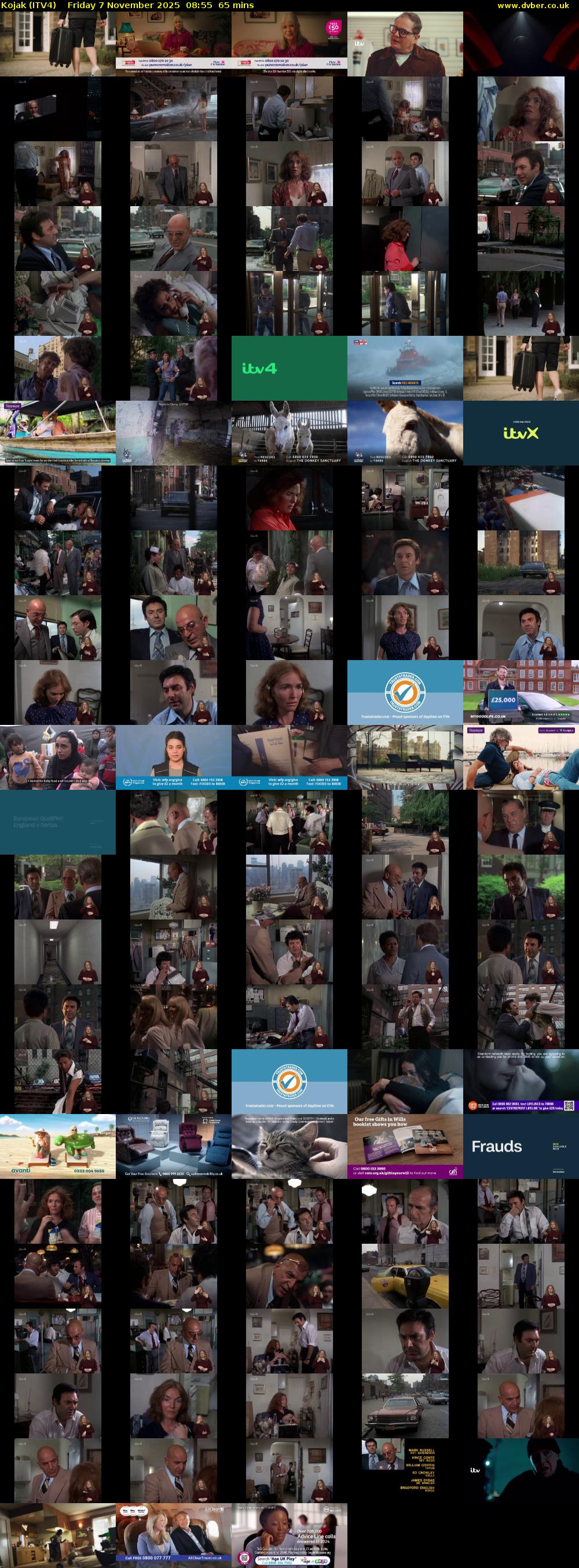 Kojak (ITV4) Friday 7 November 2025 08:55 - 10:00