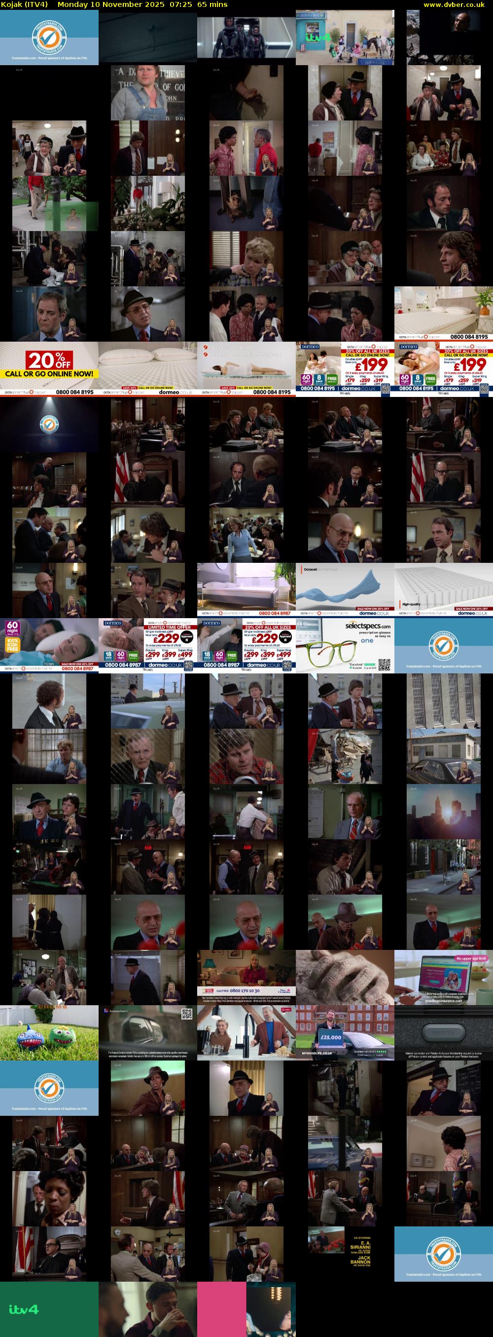 Kojak (ITV4) Monday 10 November 2025 07:25 - 08:30
