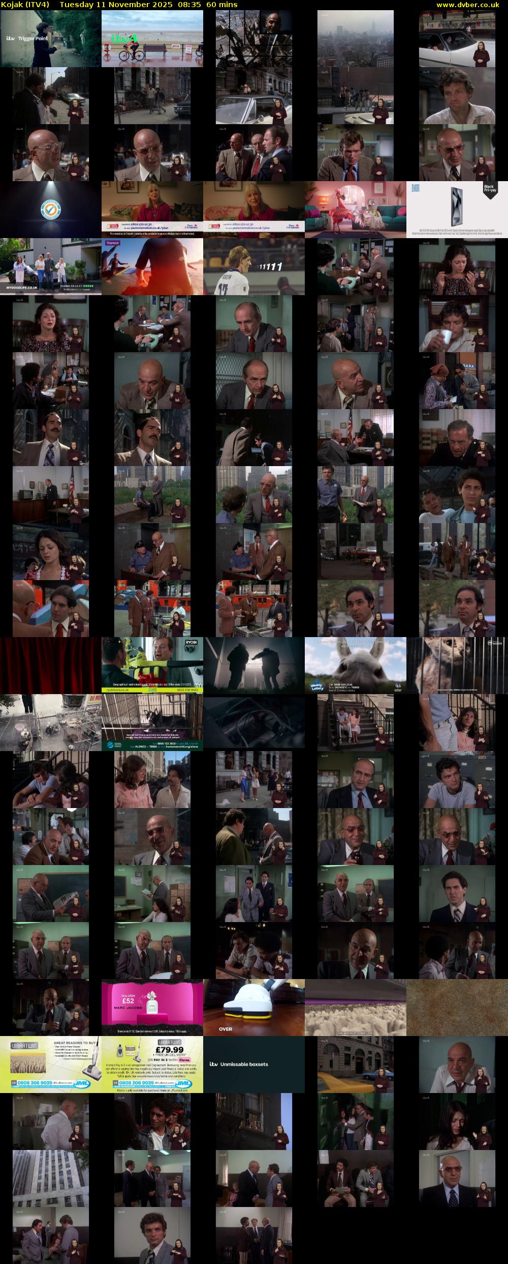 Kojak (ITV4) Tuesday 11 November 2025 08:35 - 09:35
