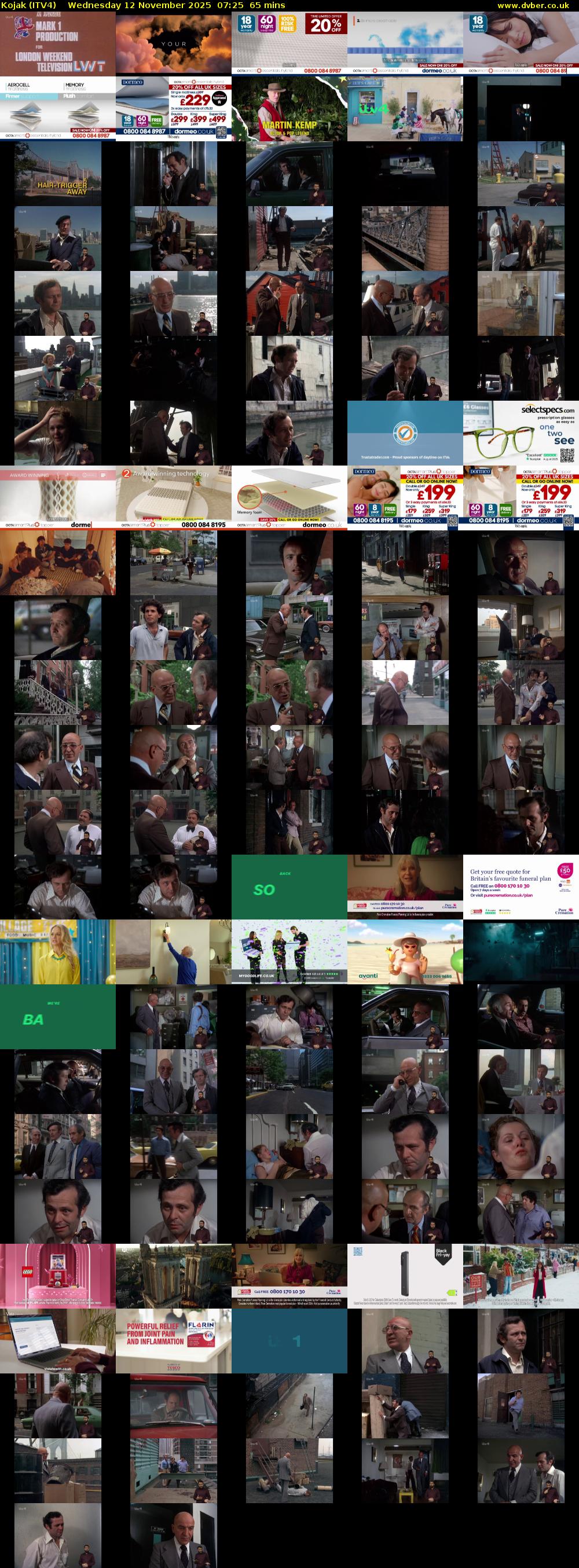 Kojak (ITV4) Wednesday 12 November 2025 07:25 - 08:30