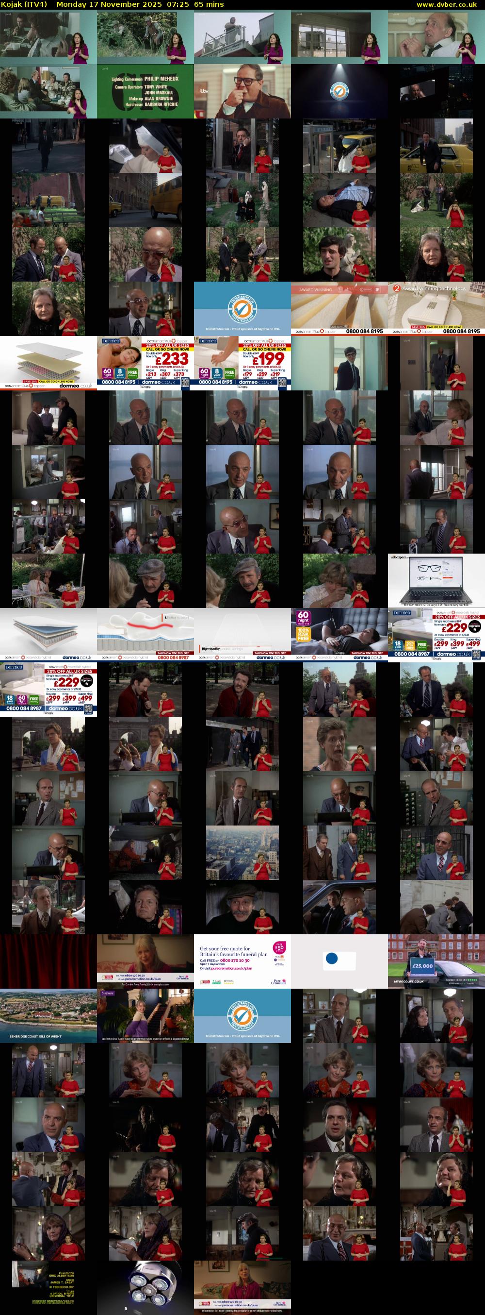 Kojak (ITV4) Monday 17 November 2025 07:25 - 08:30