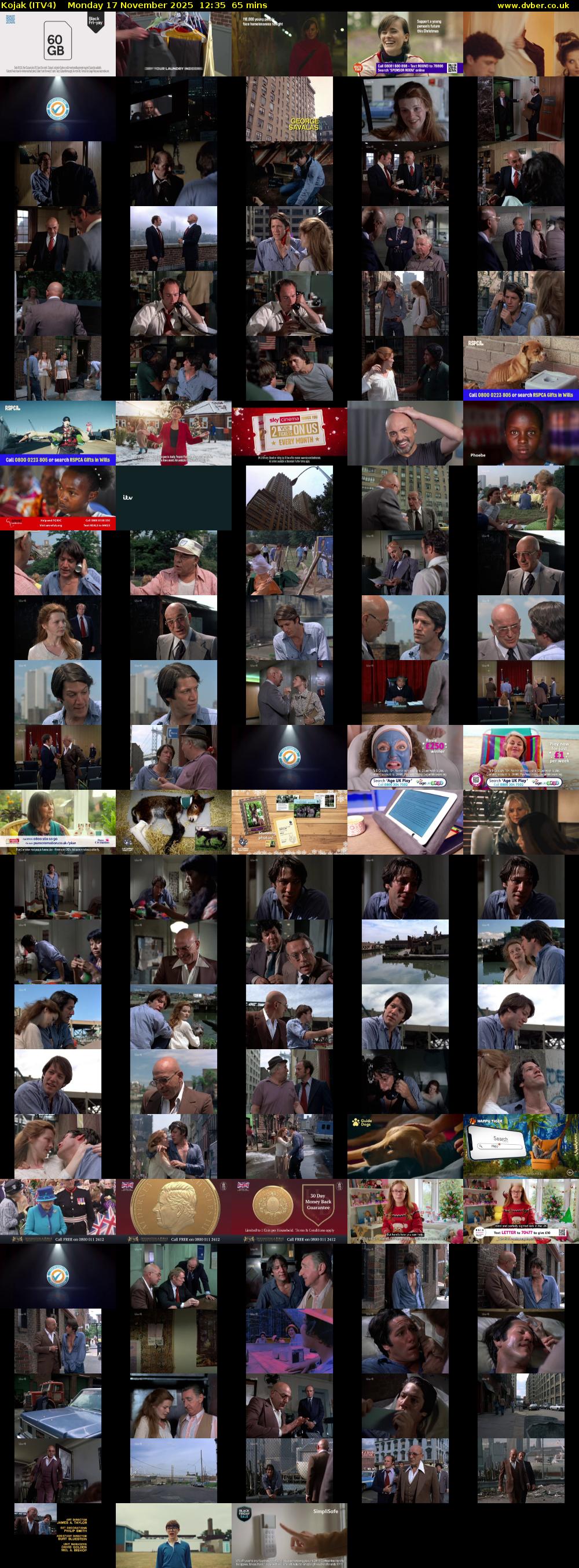 Kojak (ITV4) Monday 17 November 2025 12:35 - 13:40