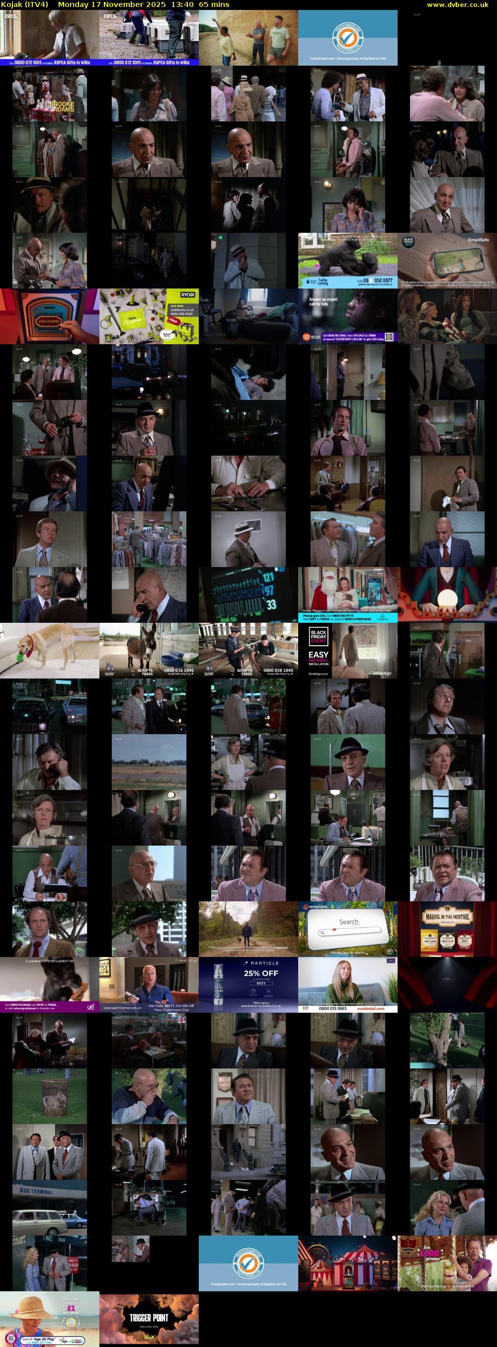 Kojak (ITV4) Monday 17 November 2025 13:40 - 14:45