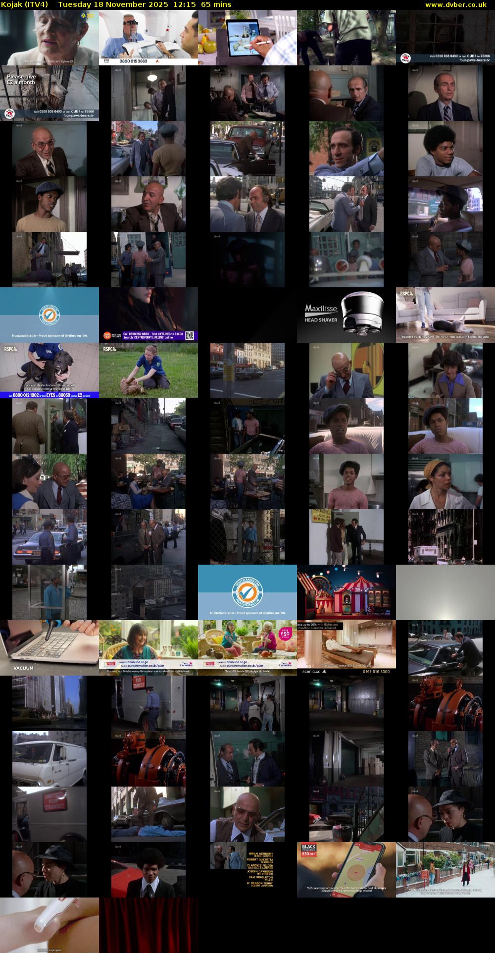 Kojak (ITV4) Tuesday 18 November 2025 12:15 - 13:20