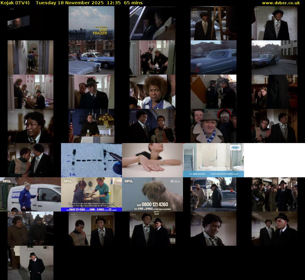 Kojak (ITV4) Tuesday 18 November 2025 12:35 - 13:40