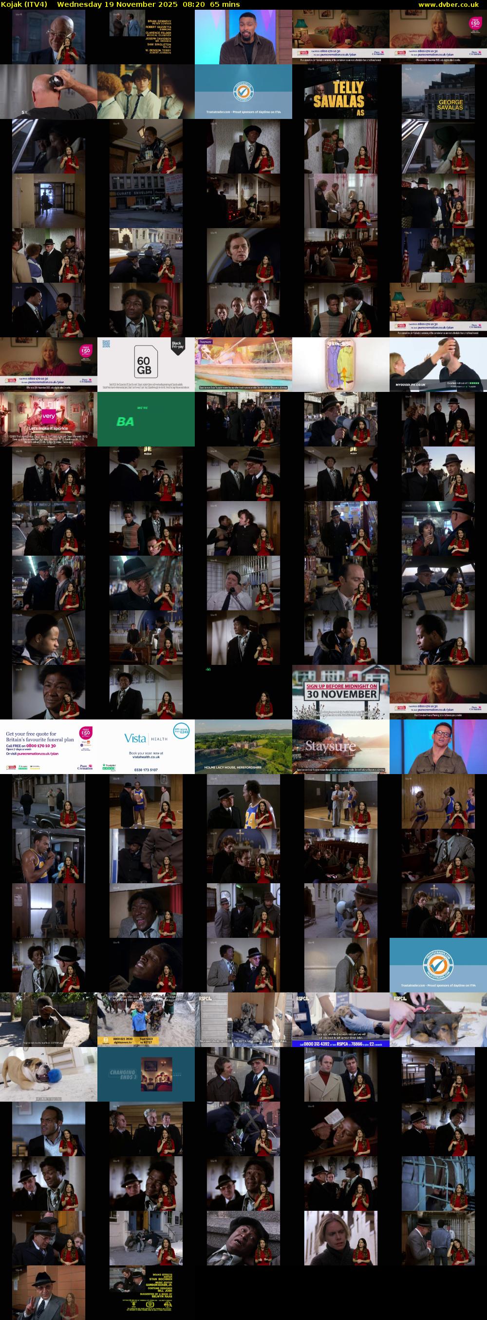 Kojak (ITV4) Wednesday 19 November 2025 08:20 - 09:25