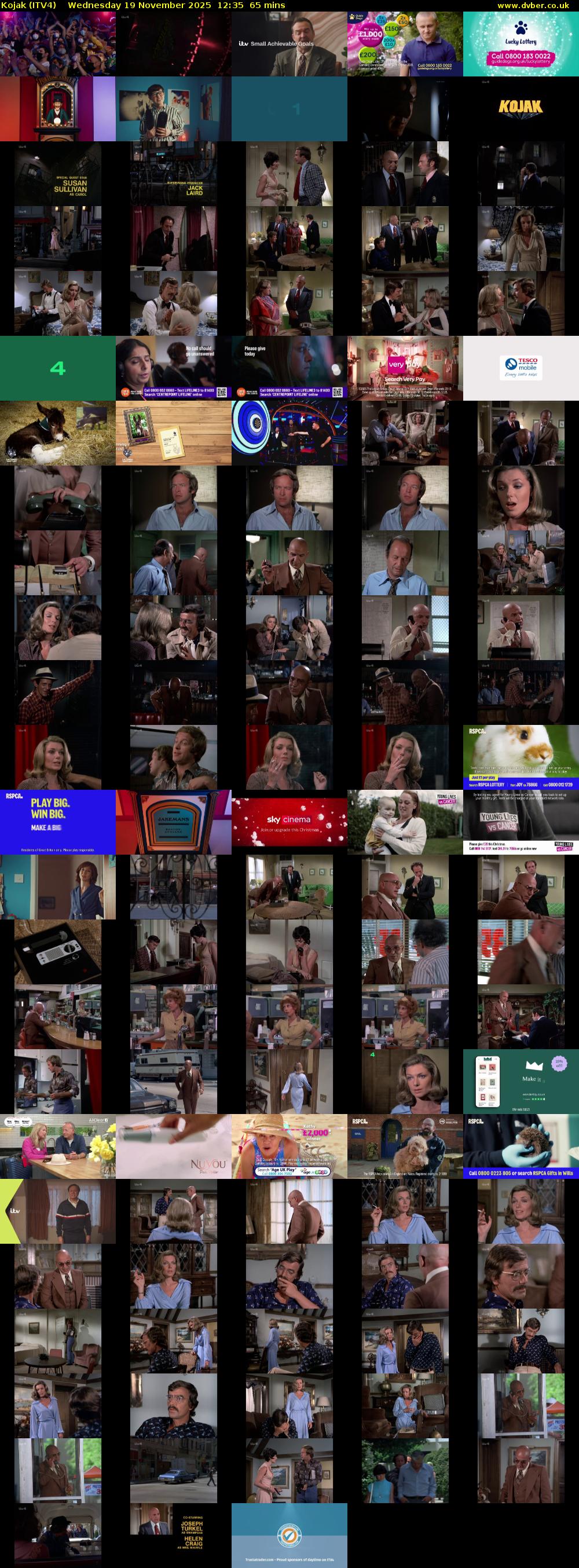 Kojak (ITV4) Wednesday 19 November 2025 12:35 - 13:40
