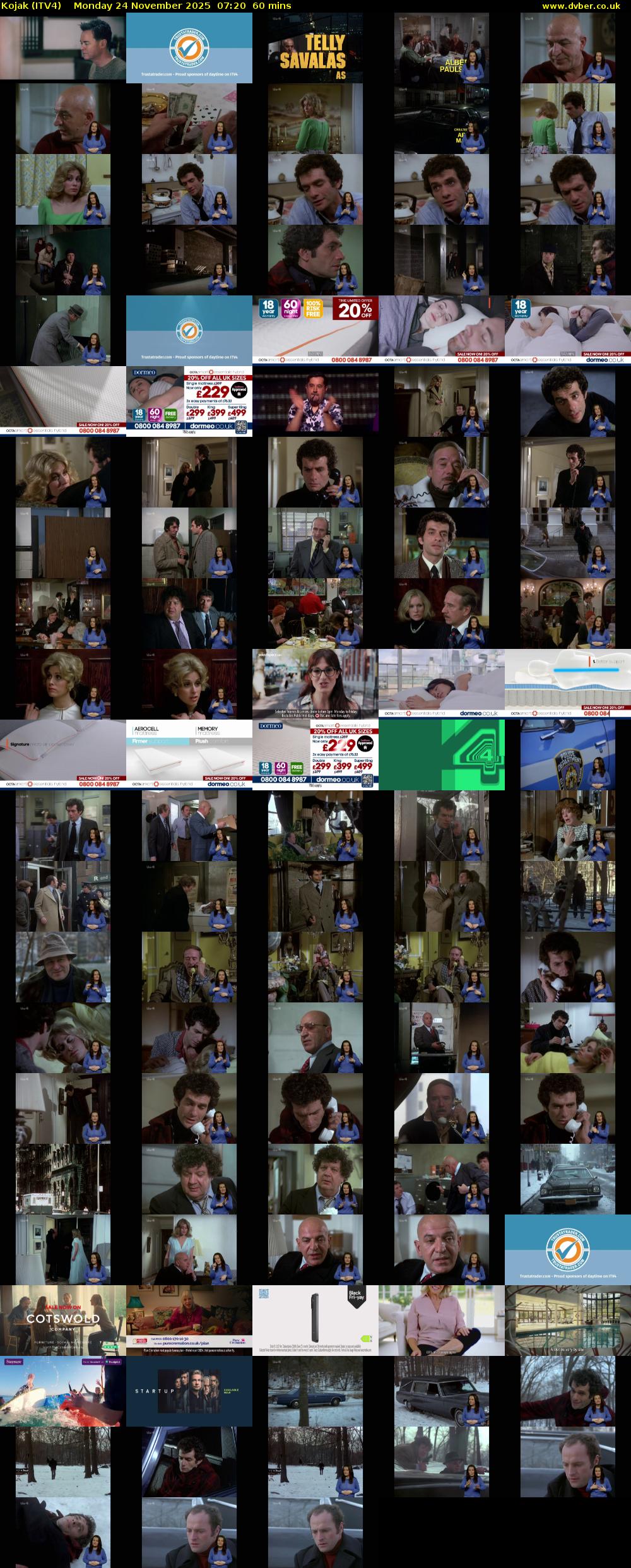 Kojak (ITV4) Monday 24 November 2025 07:20 - 08:20