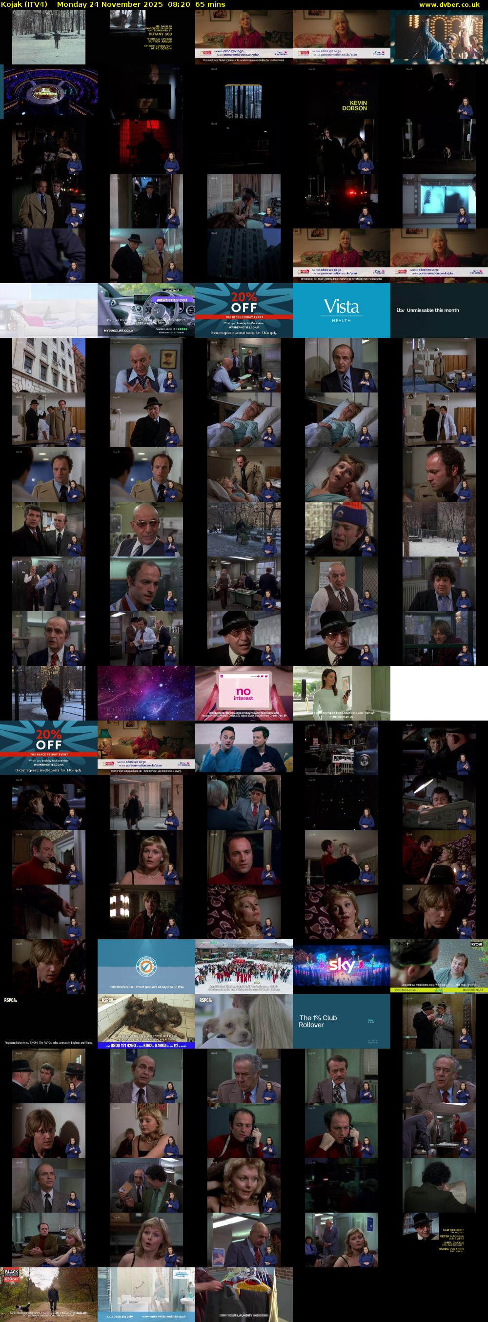 Kojak (ITV4) Monday 24 November 2025 08:20 - 09:25