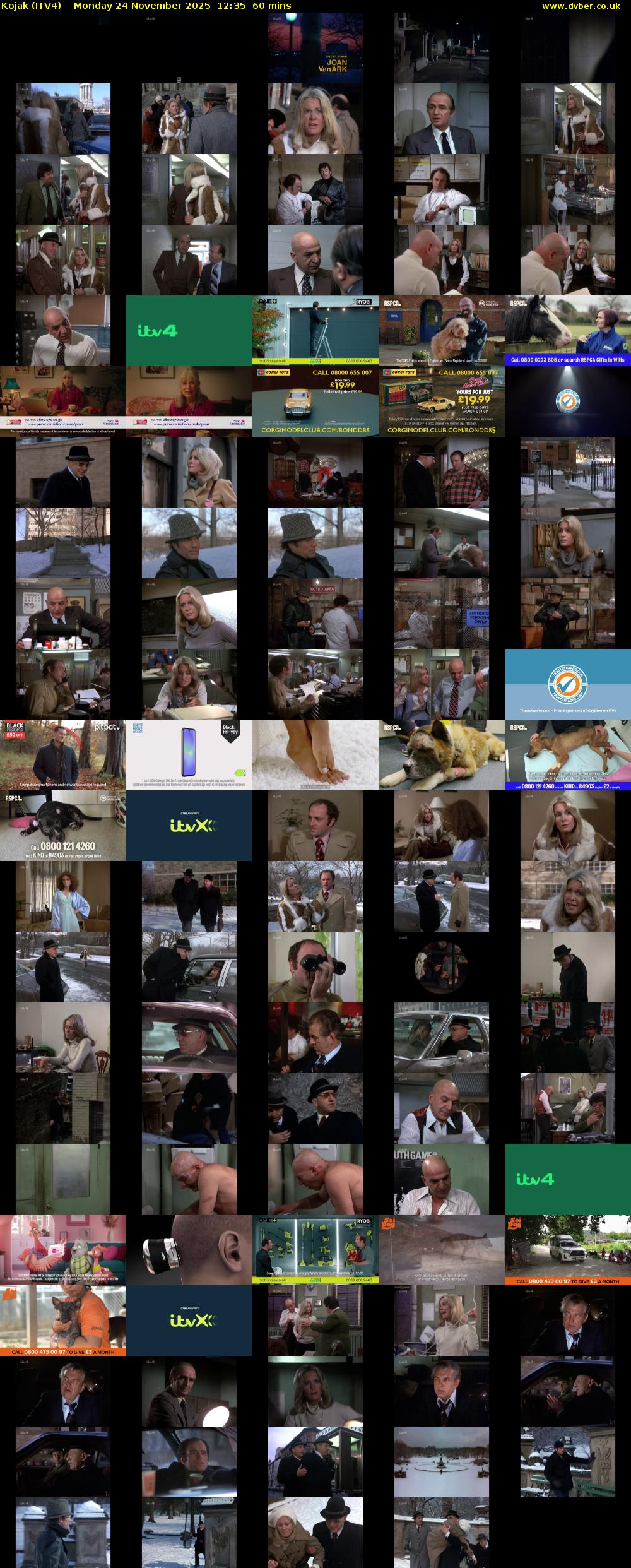 Kojak (ITV4) Monday 24 November 2025 12:35 - 13:35