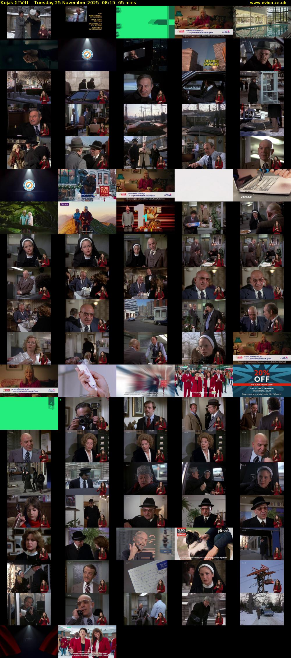 Kojak (ITV4) Tuesday 25 November 2025 08:15 - 09:20
