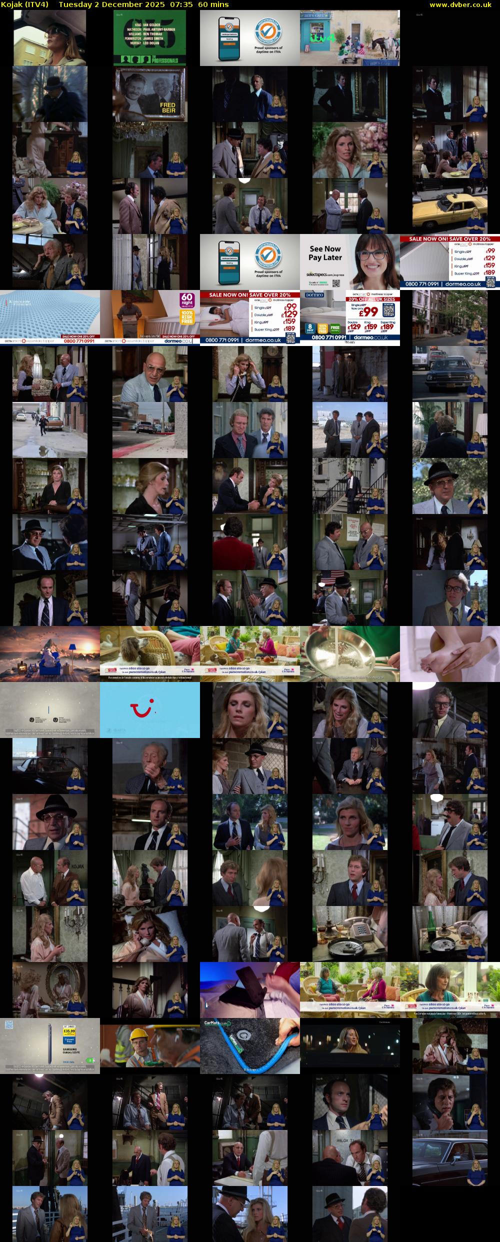 Kojak (ITV4) Tuesday 2 December 2025 07:35 - 08:35