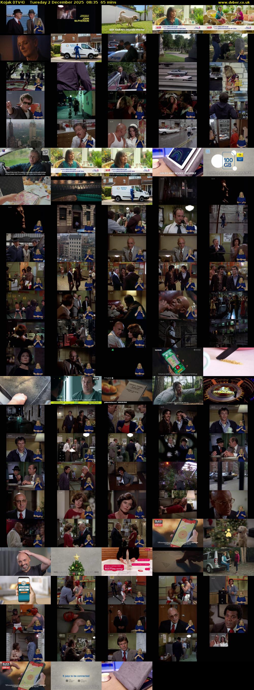Kojak (ITV4) Tuesday 2 December 2025 08:35 - 09:40