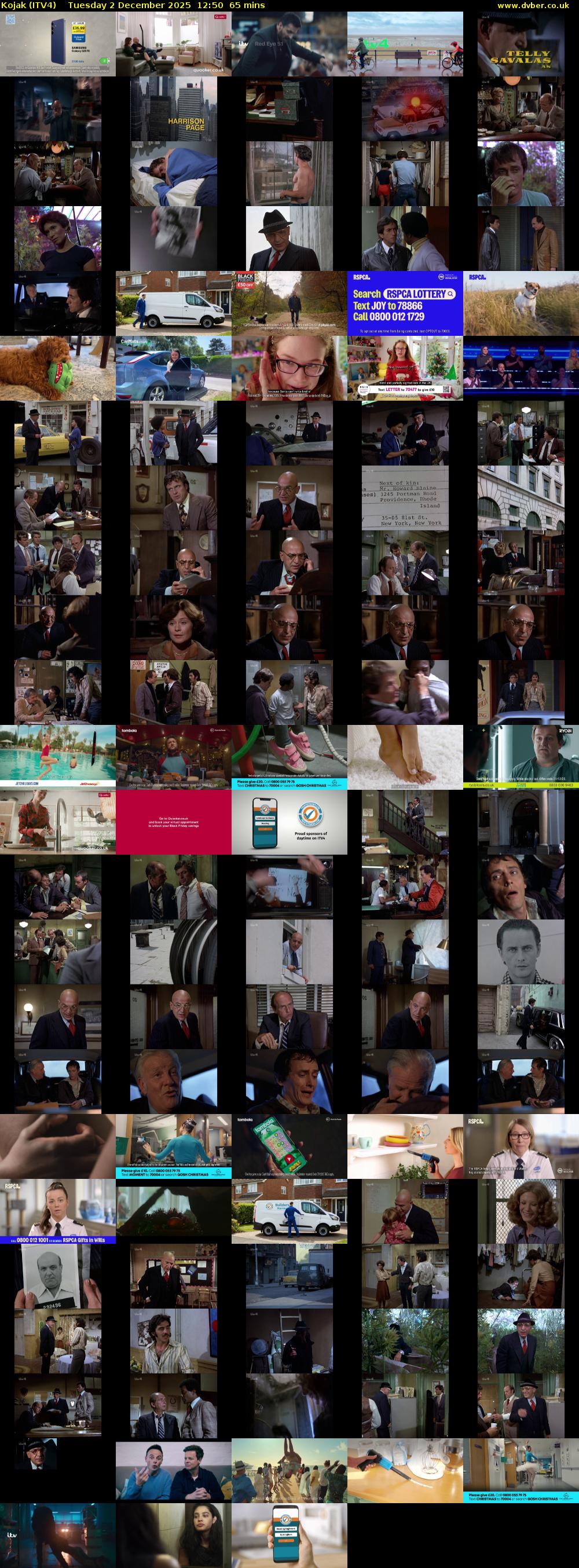 Kojak (ITV4) Tuesday 2 December 2025 12:50 - 13:55