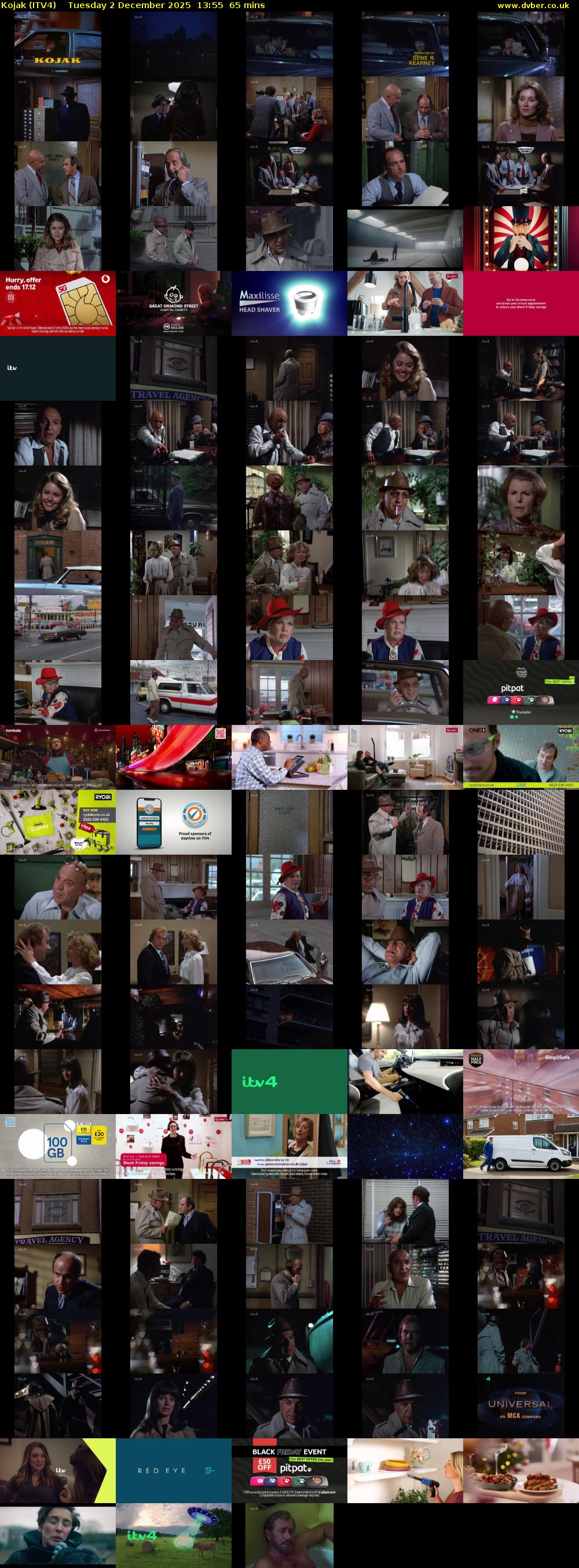 Kojak (ITV4) Tuesday 2 December 2025 13:55 - 15:00