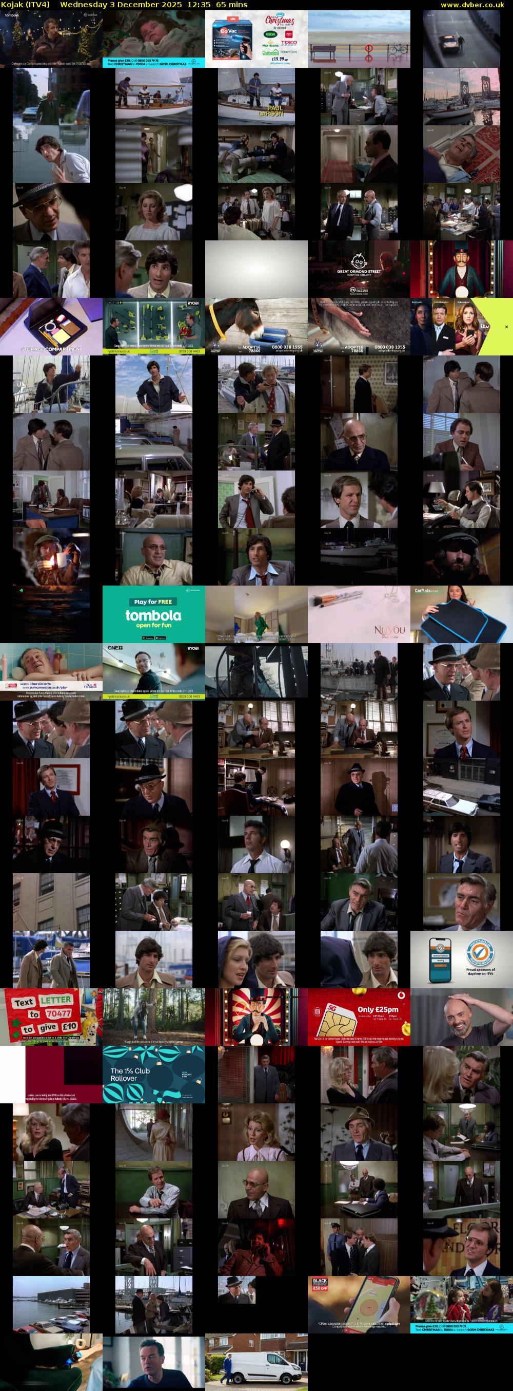 Kojak (ITV4) Wednesday 3 December 2025 12:35 - 13:40