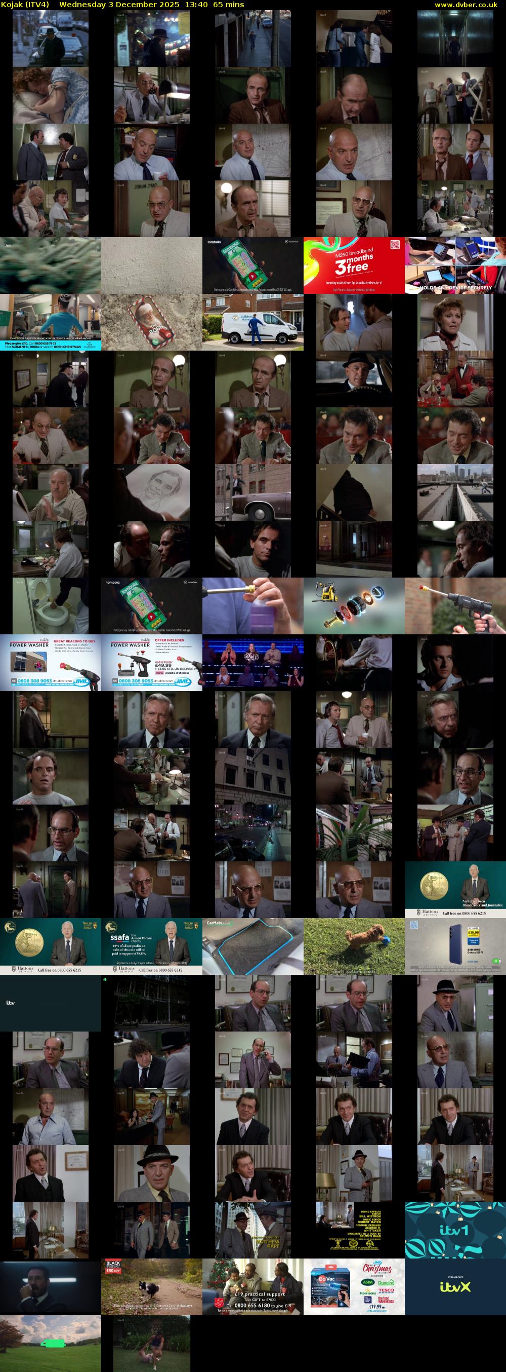 Kojak (ITV4) Wednesday 3 December 2025 13:40 - 14:45
