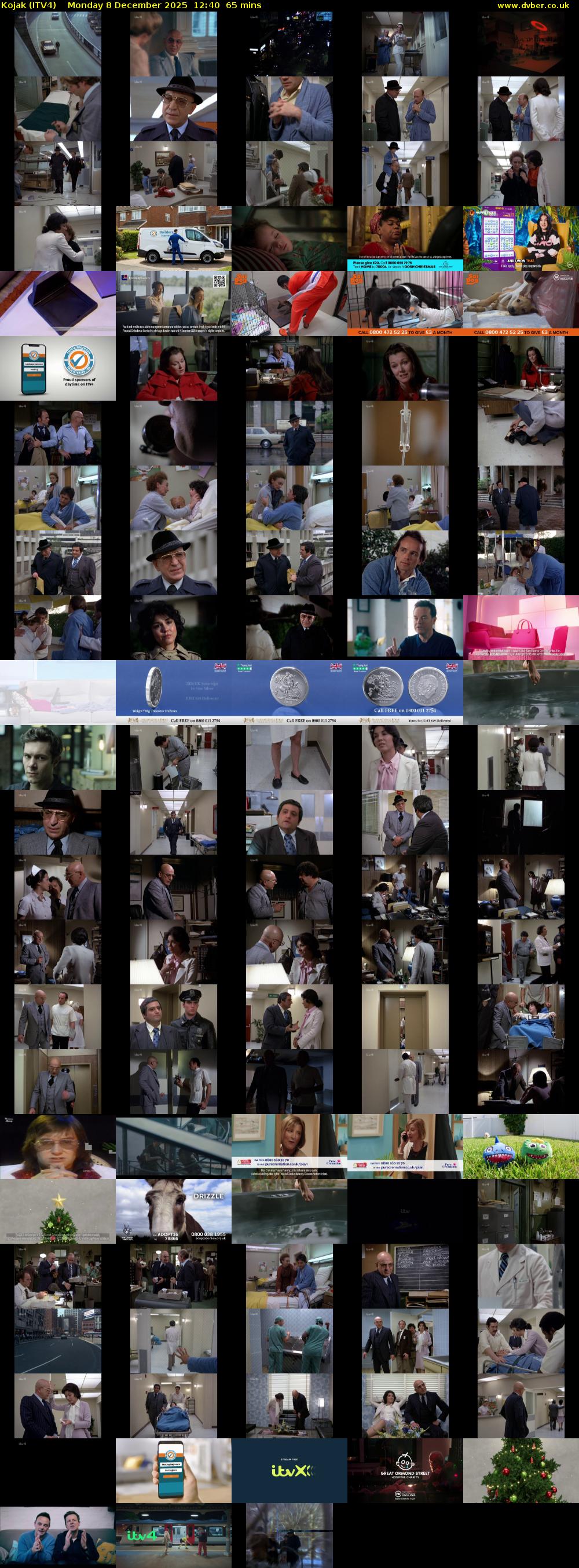 Kojak (ITV4) Monday 8 December 2025 12:40 - 13:45