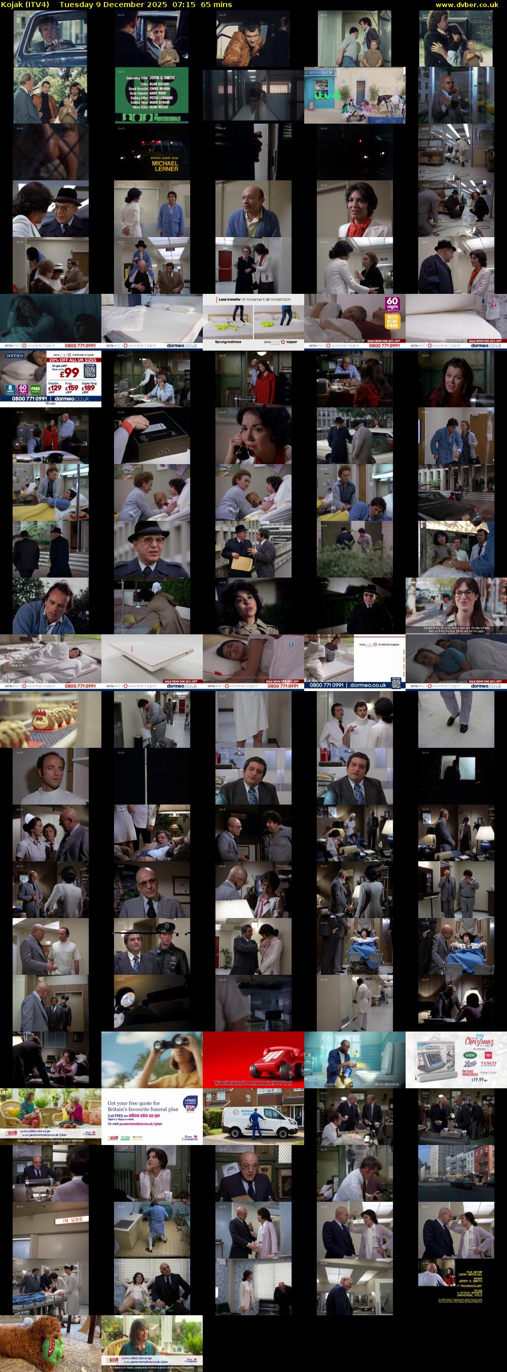 Kojak (ITV4) Tuesday 9 December 2025 07:15 - 08:20