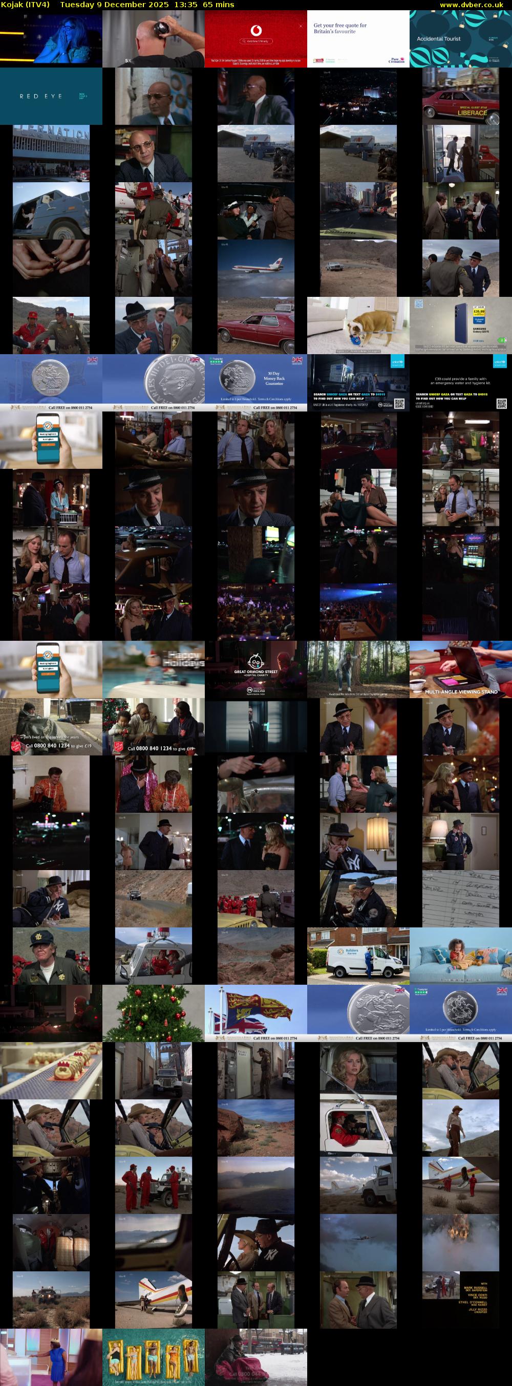 Kojak (ITV4) Tuesday 9 December 2025 13:35 - 14:40