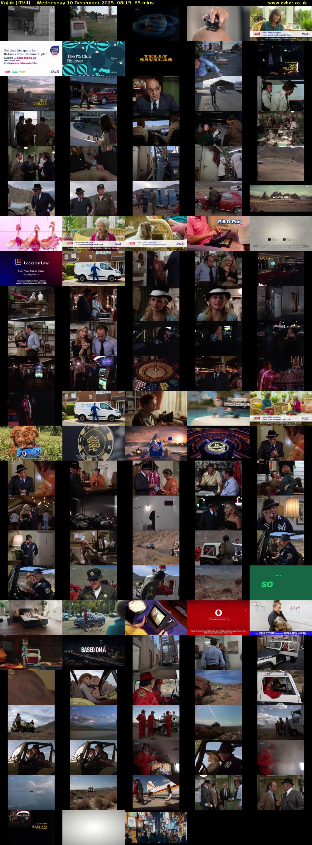 Kojak (ITV4) Wednesday 10 December 2025 08:15 - 09:20