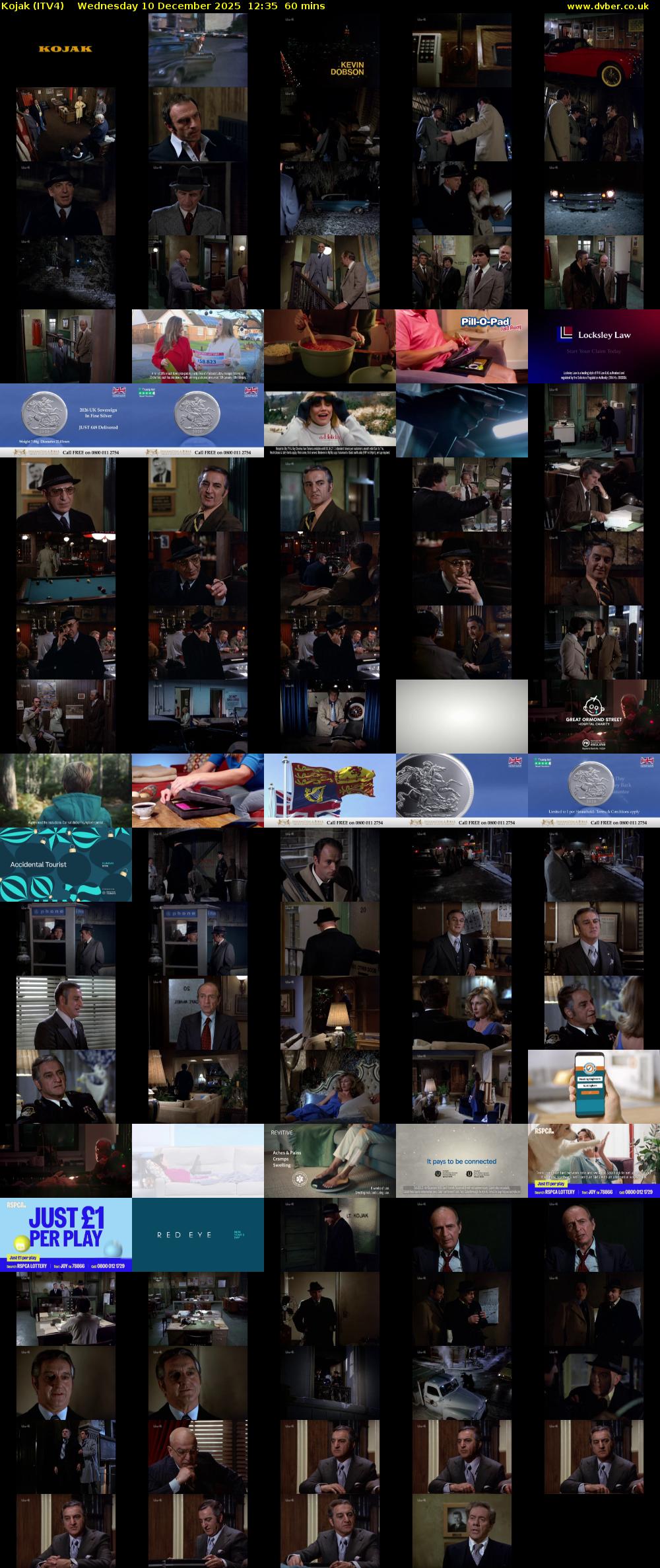 Kojak (ITV4) Wednesday 10 December 2025 12:35 - 13:35