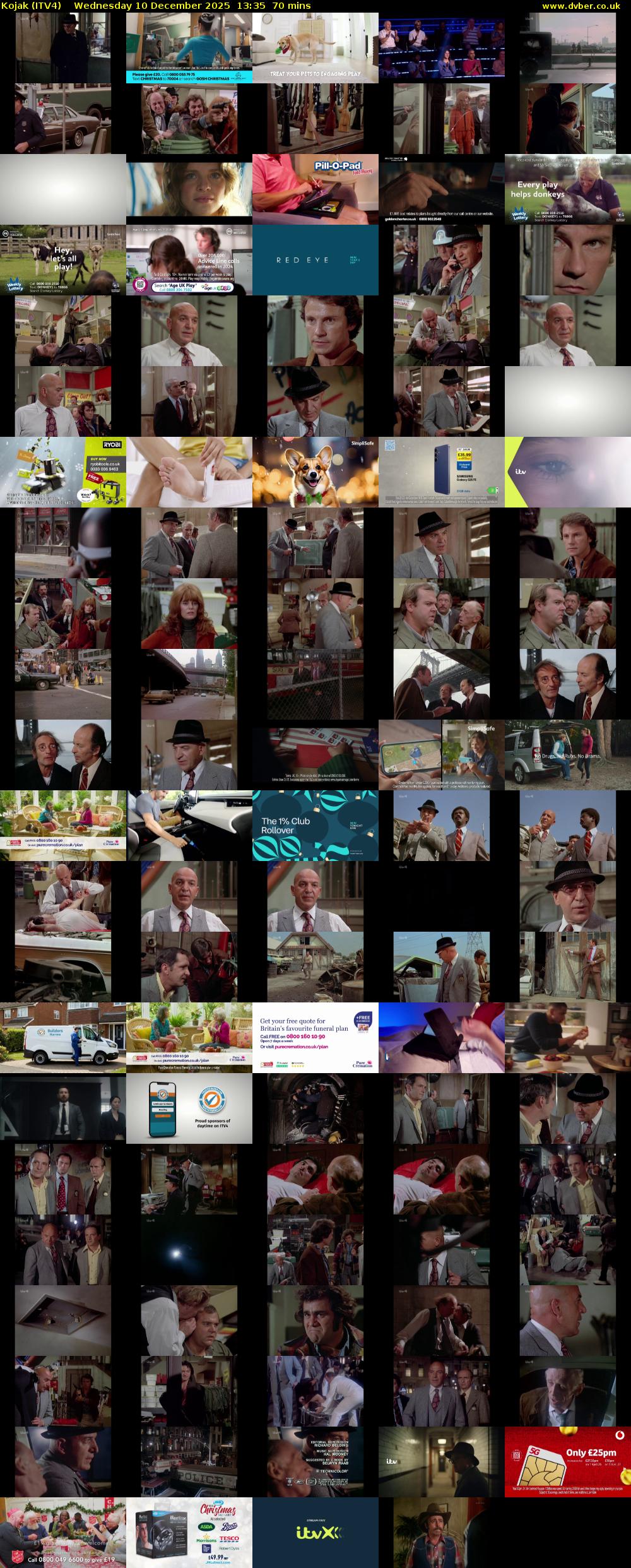 Kojak (ITV4) Wednesday 10 December 2025 13:35 - 14:45
