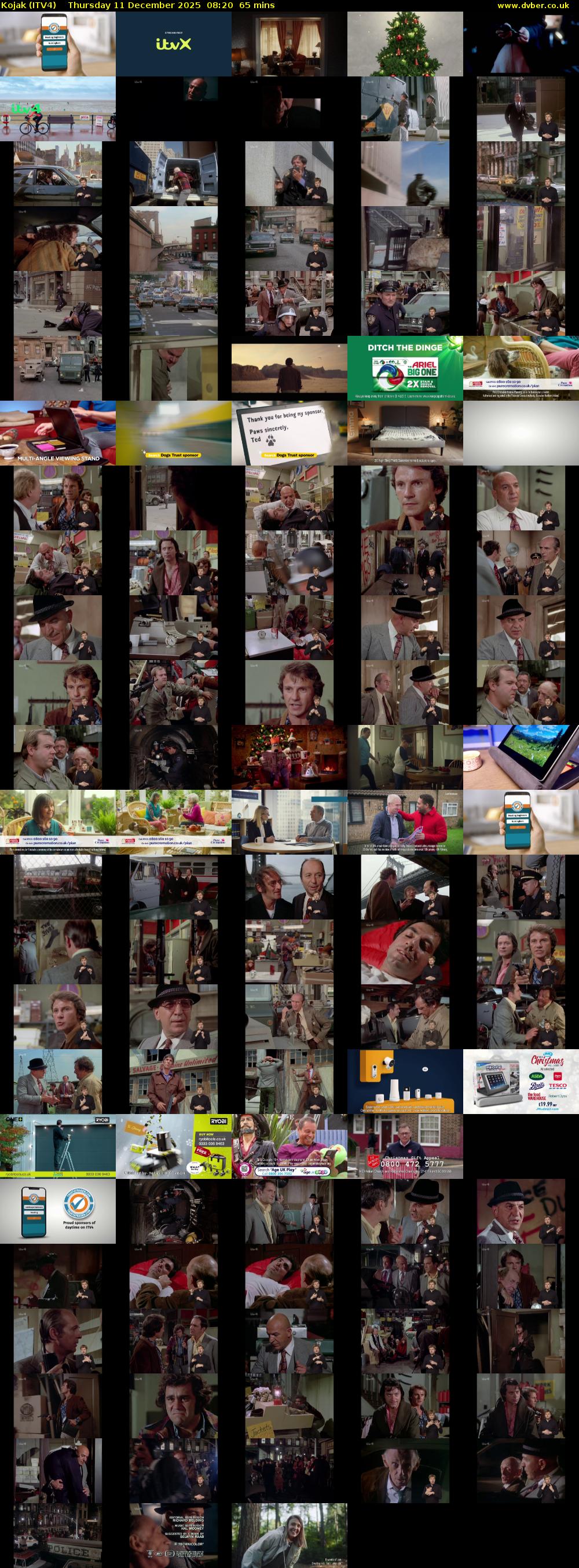 Kojak (ITV4) Thursday 11 December 2025 08:20 - 09:25