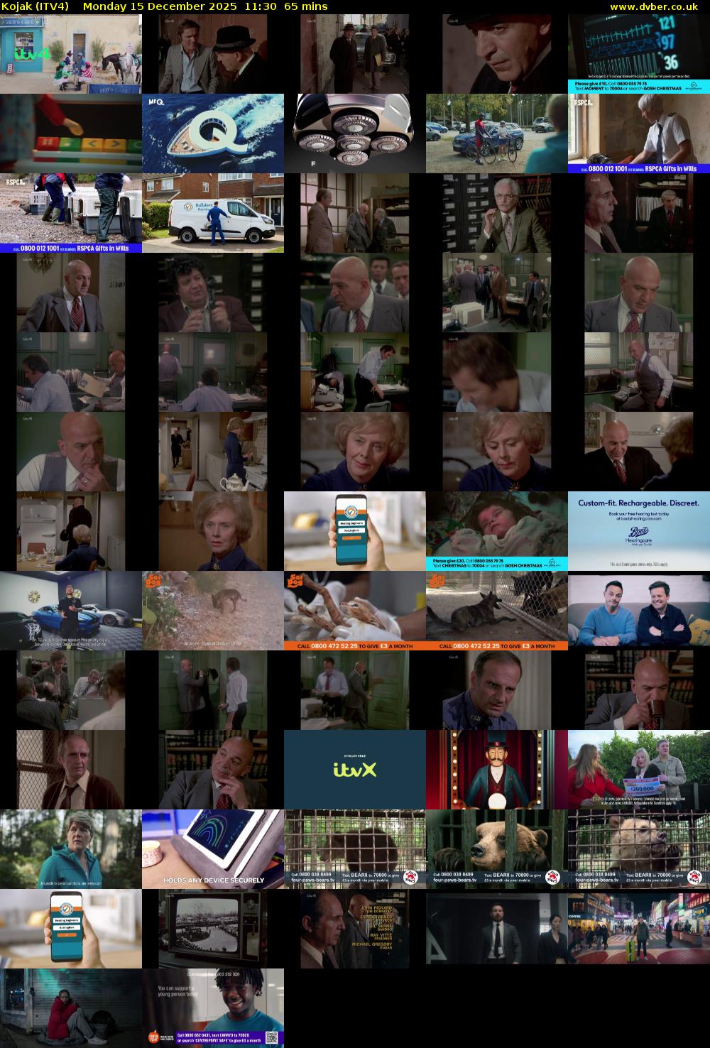 Kojak (ITV4) Monday 15 December 2025 11:30 - 12:35