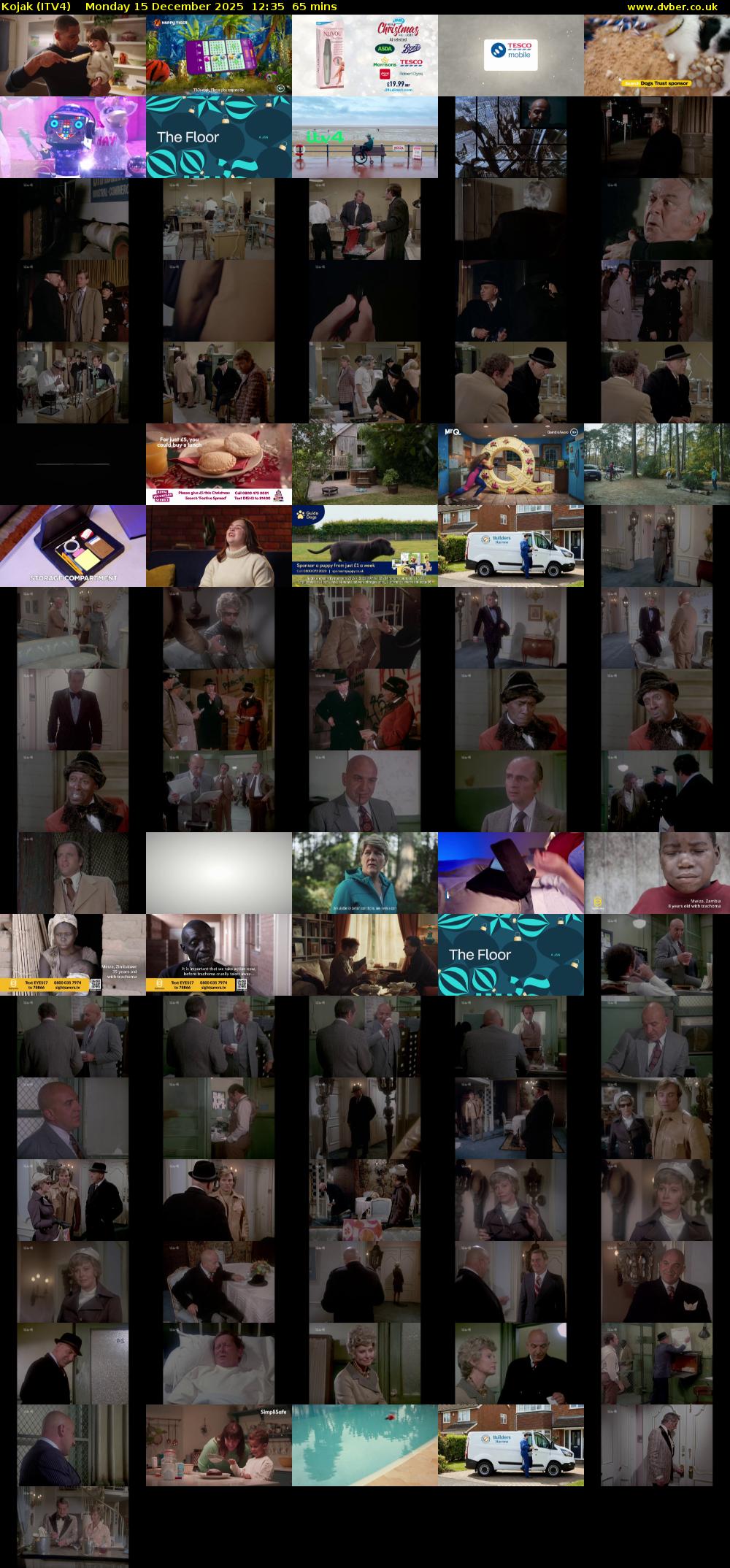 Kojak (ITV4) Monday 15 December 2025 12:35 - 13:40