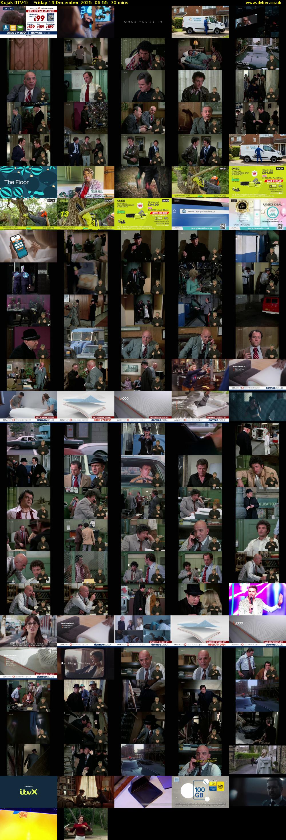 Kojak (ITV4) Friday 19 December 2025 06:55 - 08:05