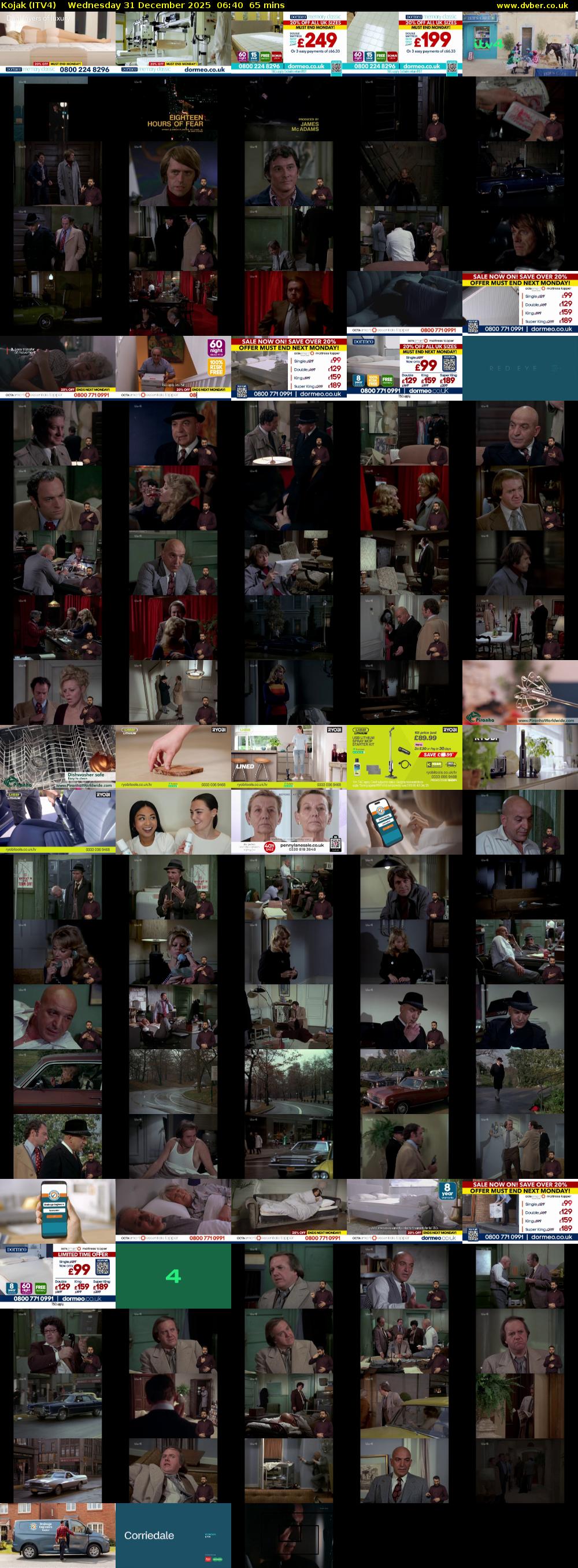 Kojak (ITV4) Wednesday 31 December 2025 06:40 - 07:45