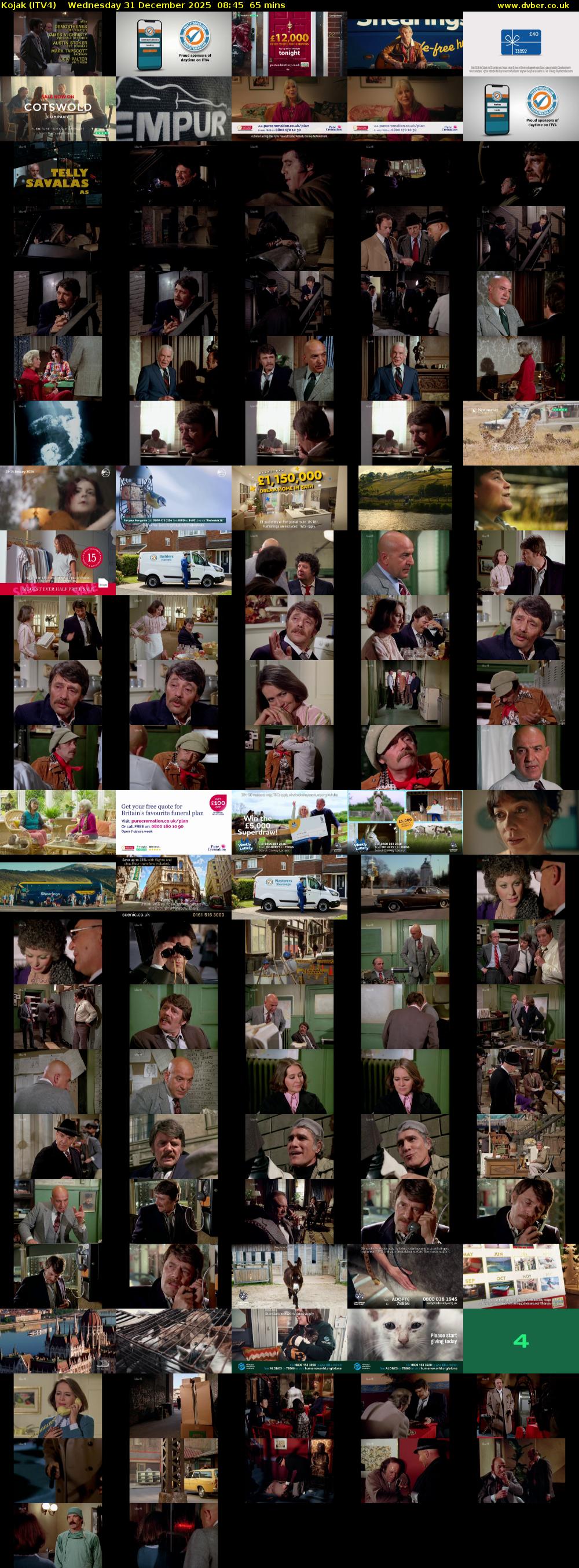 Kojak (ITV4) Wednesday 31 December 2025 08:45 - 09:50