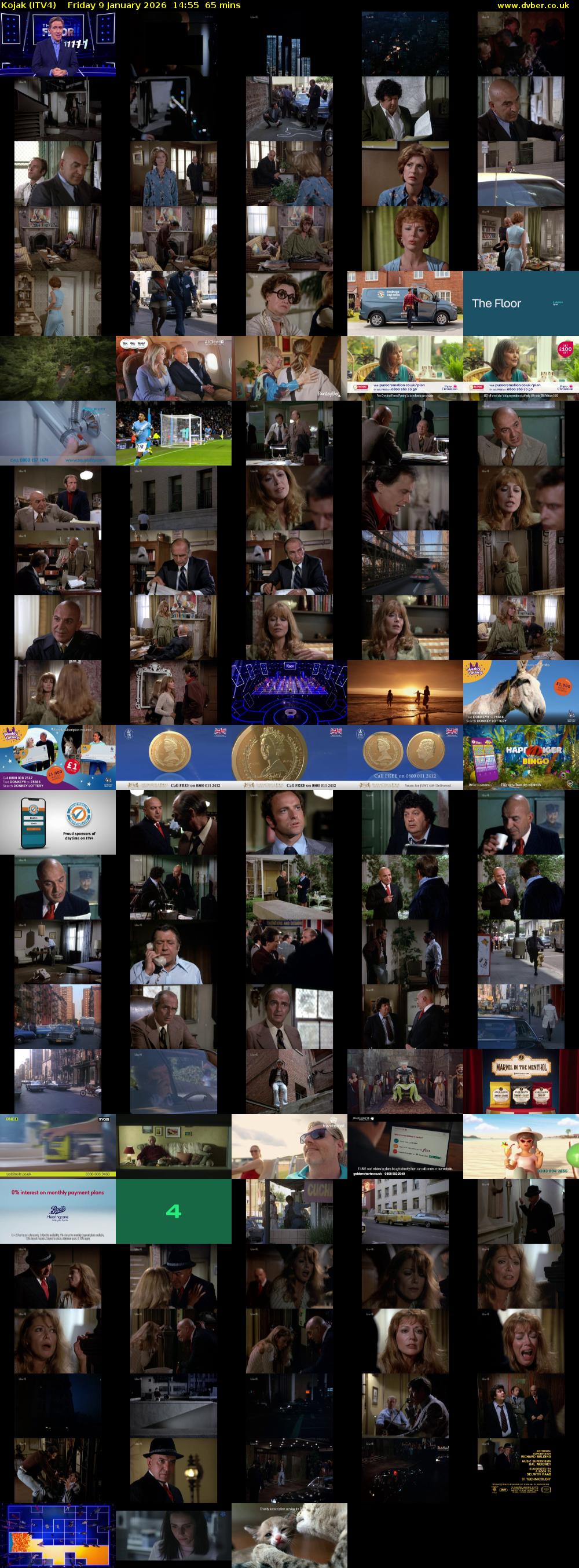 Kojak (ITV4) Friday 9 January 2026 14:55 - 16:00