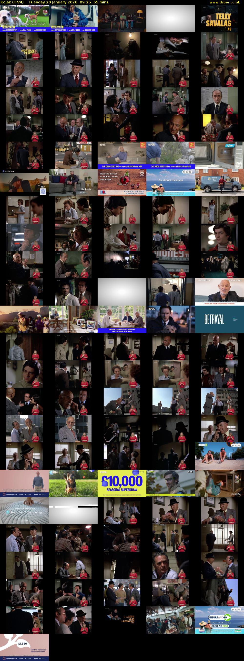Kojak (ITV4) Tuesday 20 January 2026 09:25 - 10:30