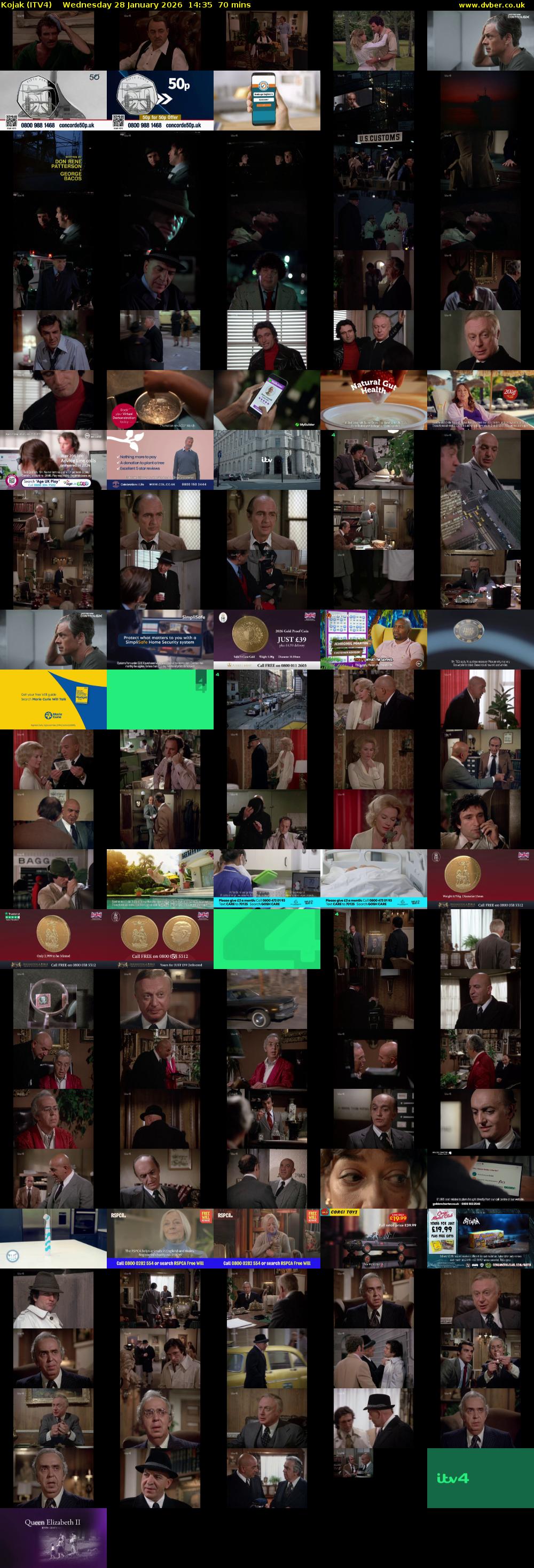 Kojak (ITV4) Wednesday 28 January 2026 14:35 - 15:45