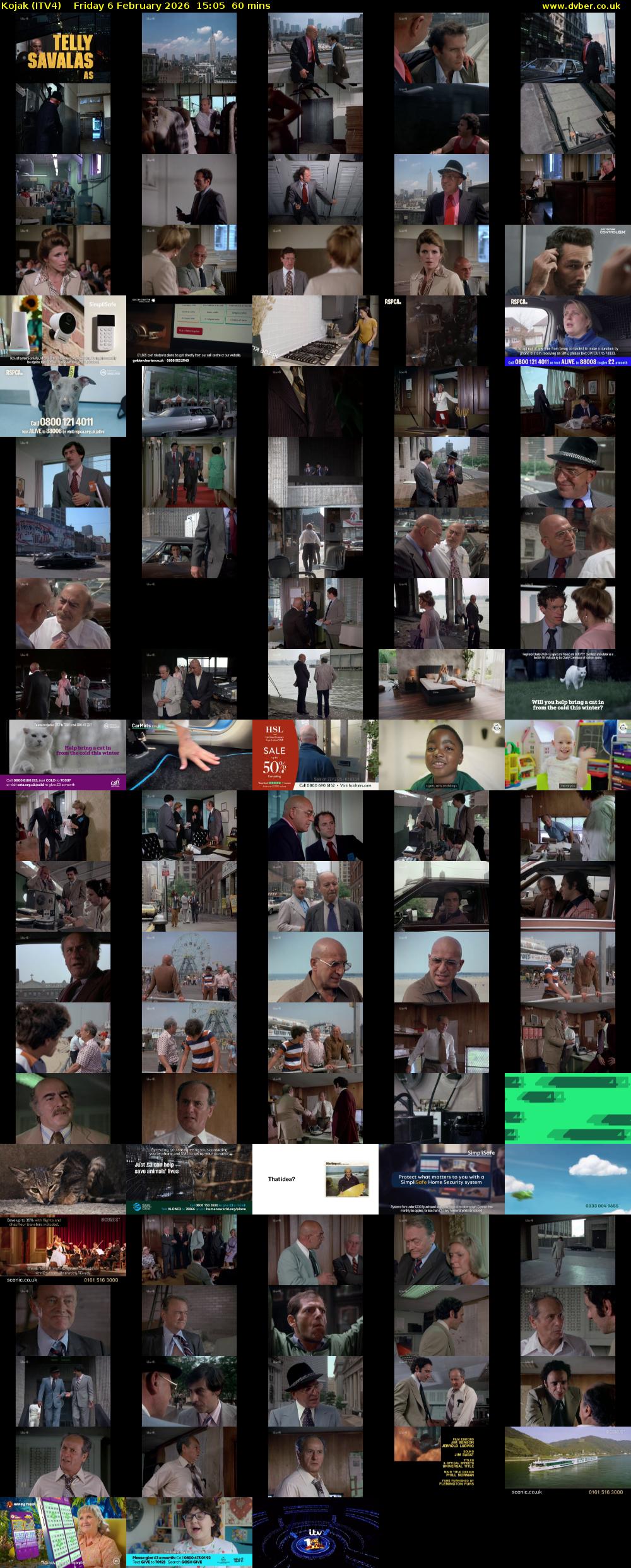 Kojak (ITV4) Friday 6 February 2026 15:05 - 16:05