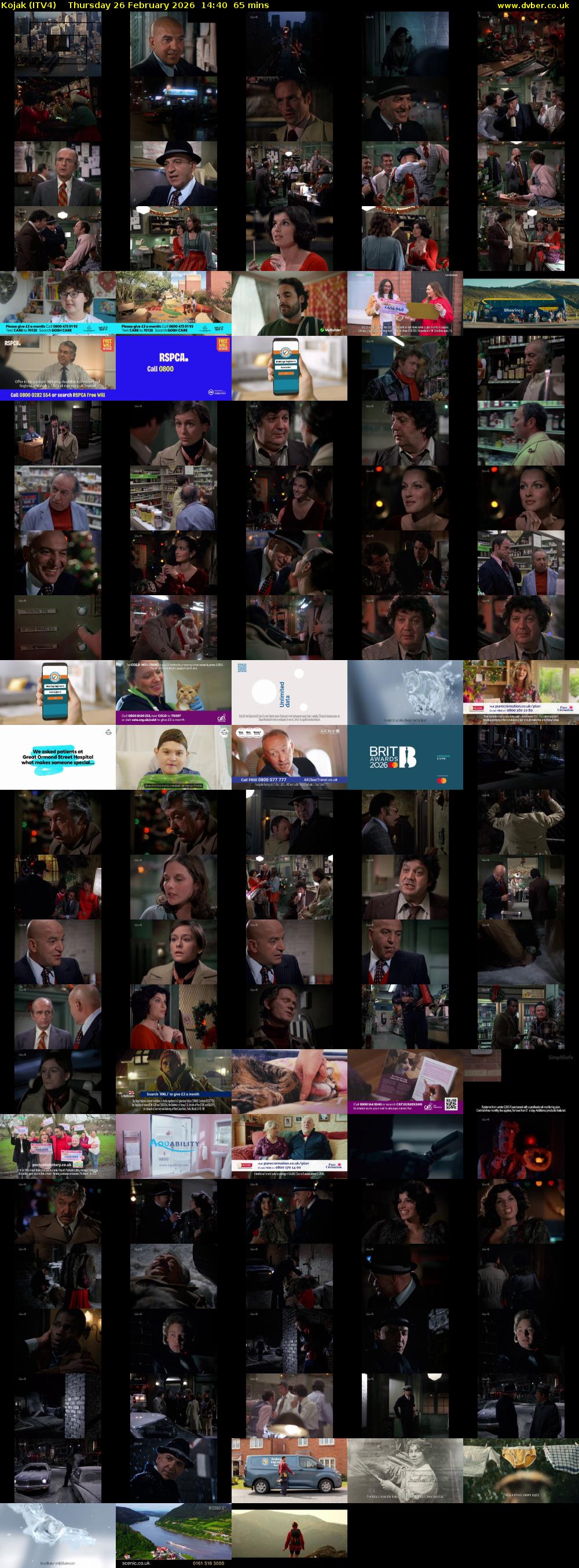 Kojak (ITV4) Thursday 26 February 2026 14:40 - 15:45